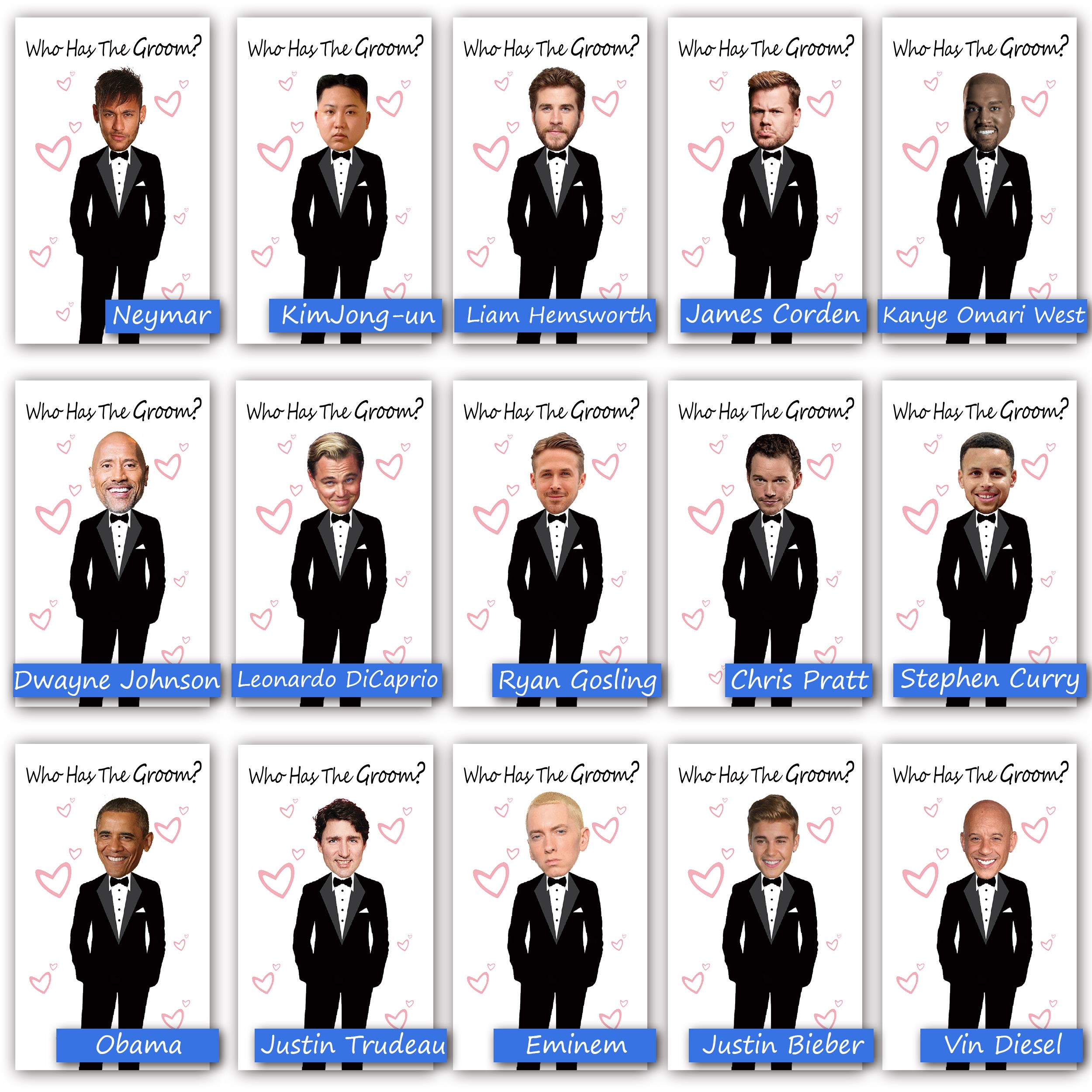 Cute Bridal Shower Games - Scratch Off Bridal Shower Game.Funny Bachelorette Party Games - Who Has The Groom - 33 Sheets