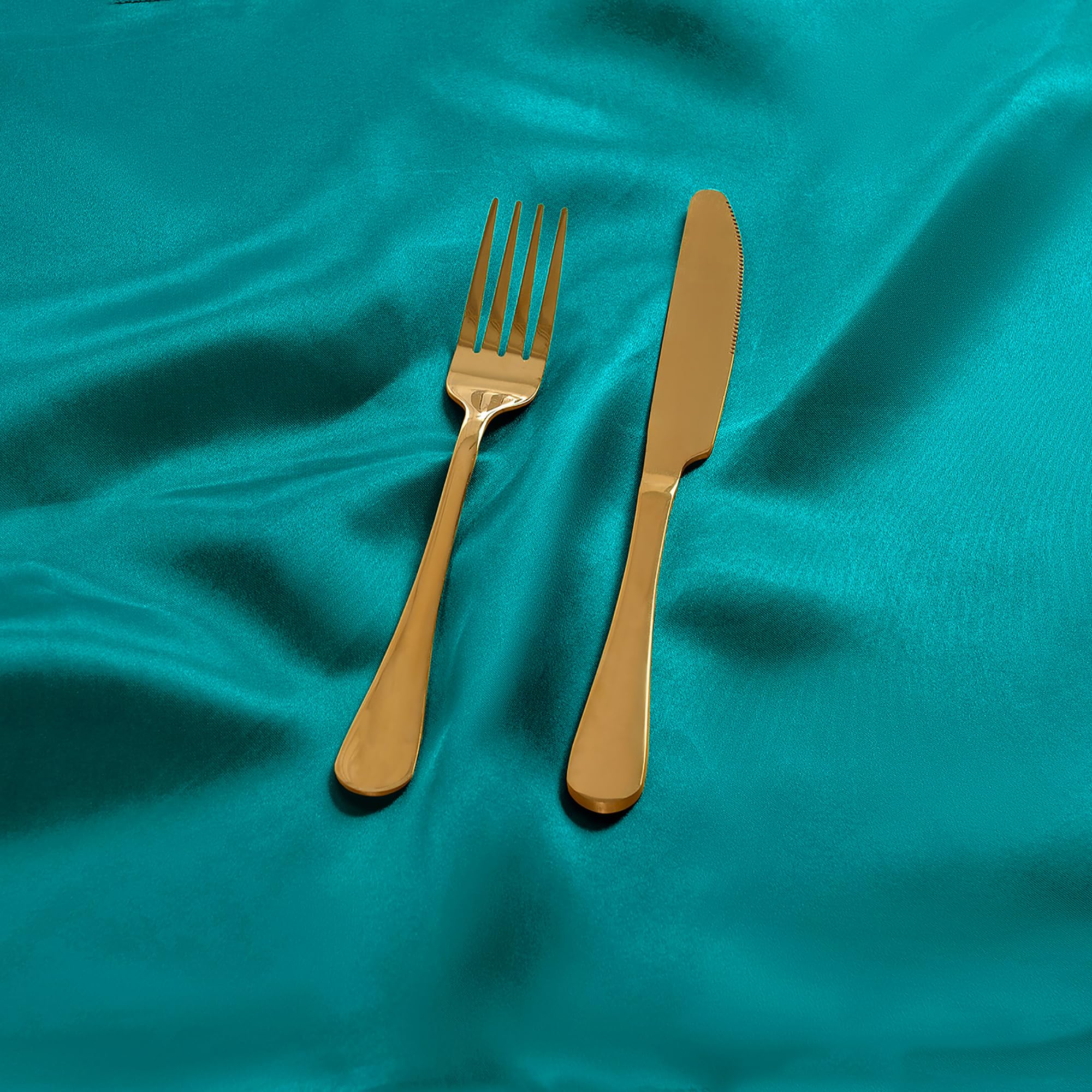 Eychei 12 Pieces Teal Satin Napkins, 17'' X 17'' Square Table Napkins, Silky Soft Smooth Washable Napkins For Restaurant, Weddin