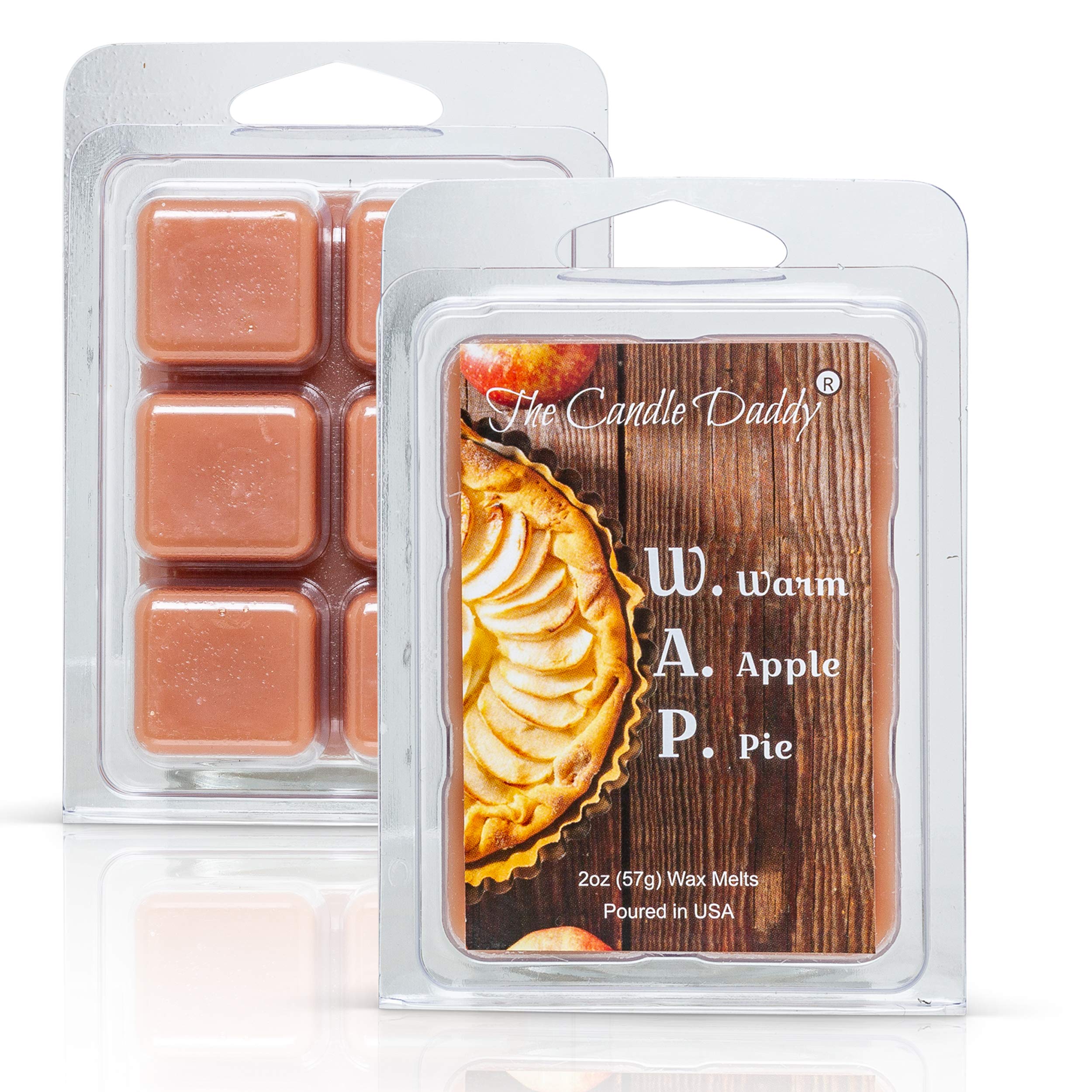 W.A.P. - Warm Apple Pie Scented Melt- Maximum Scent Wax - 1 Pack -2 Ounces- 6 Cubes WAPGreat Unique Funny Gift for Women, Men, B