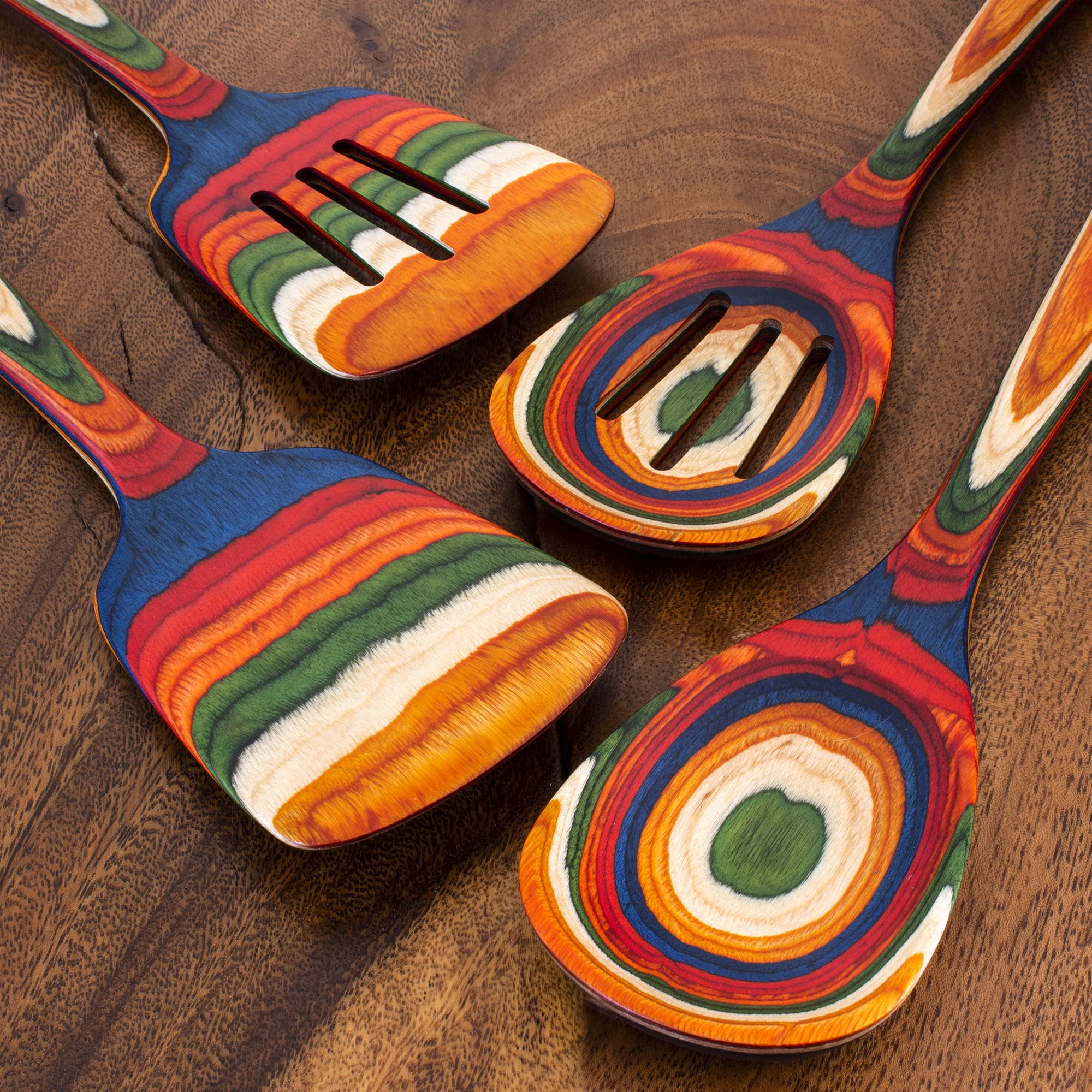 Baltique Marrakesh Collection 4 Piece Cooking Utensil Set, Safe For Nonstick
