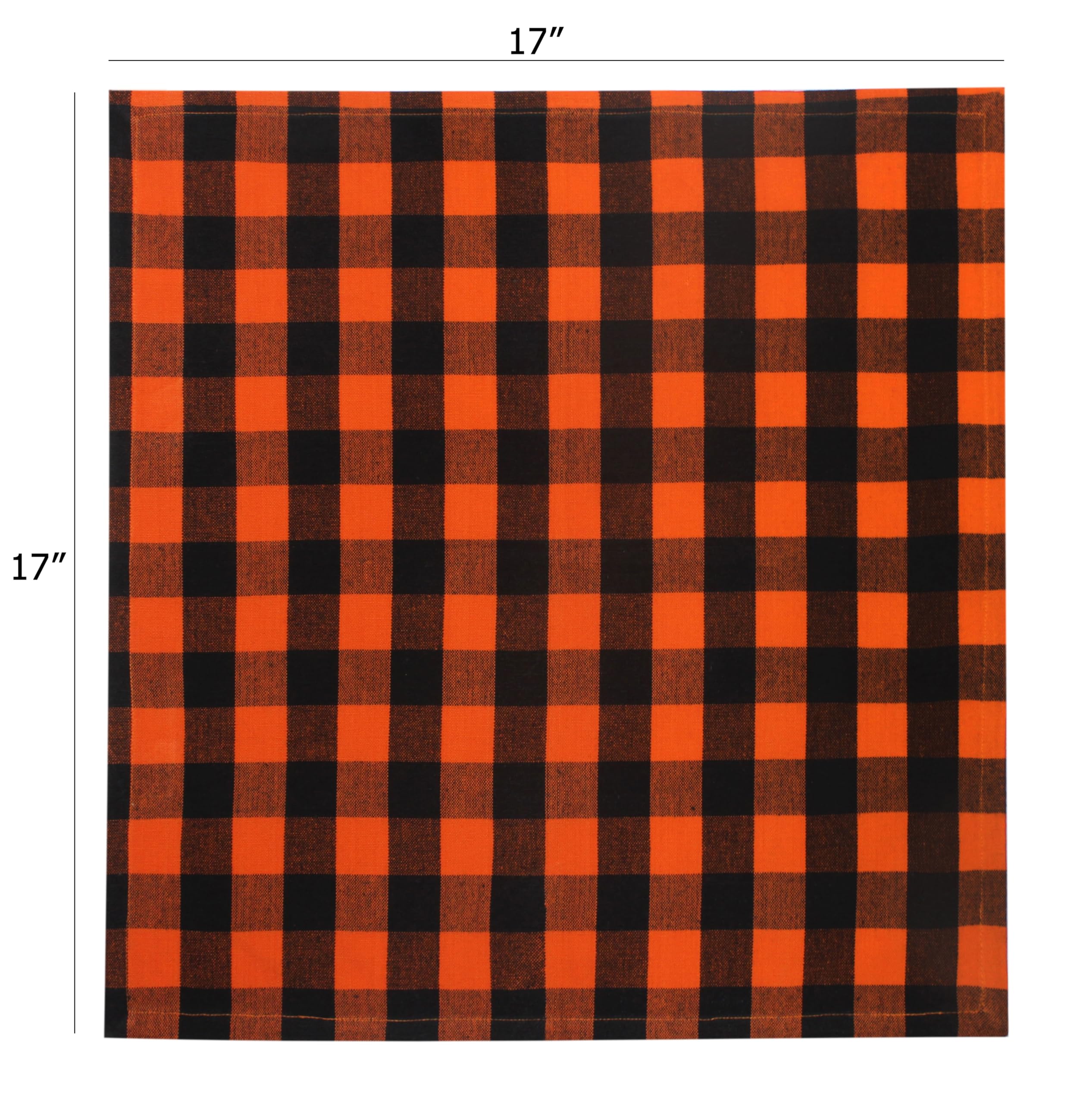 Cotton Craft Halloween Cloth Napkins - Set Of 12 Pure Cotton Dinner Napkins - Soft Reusable Washable Halloween Party Fall Harves