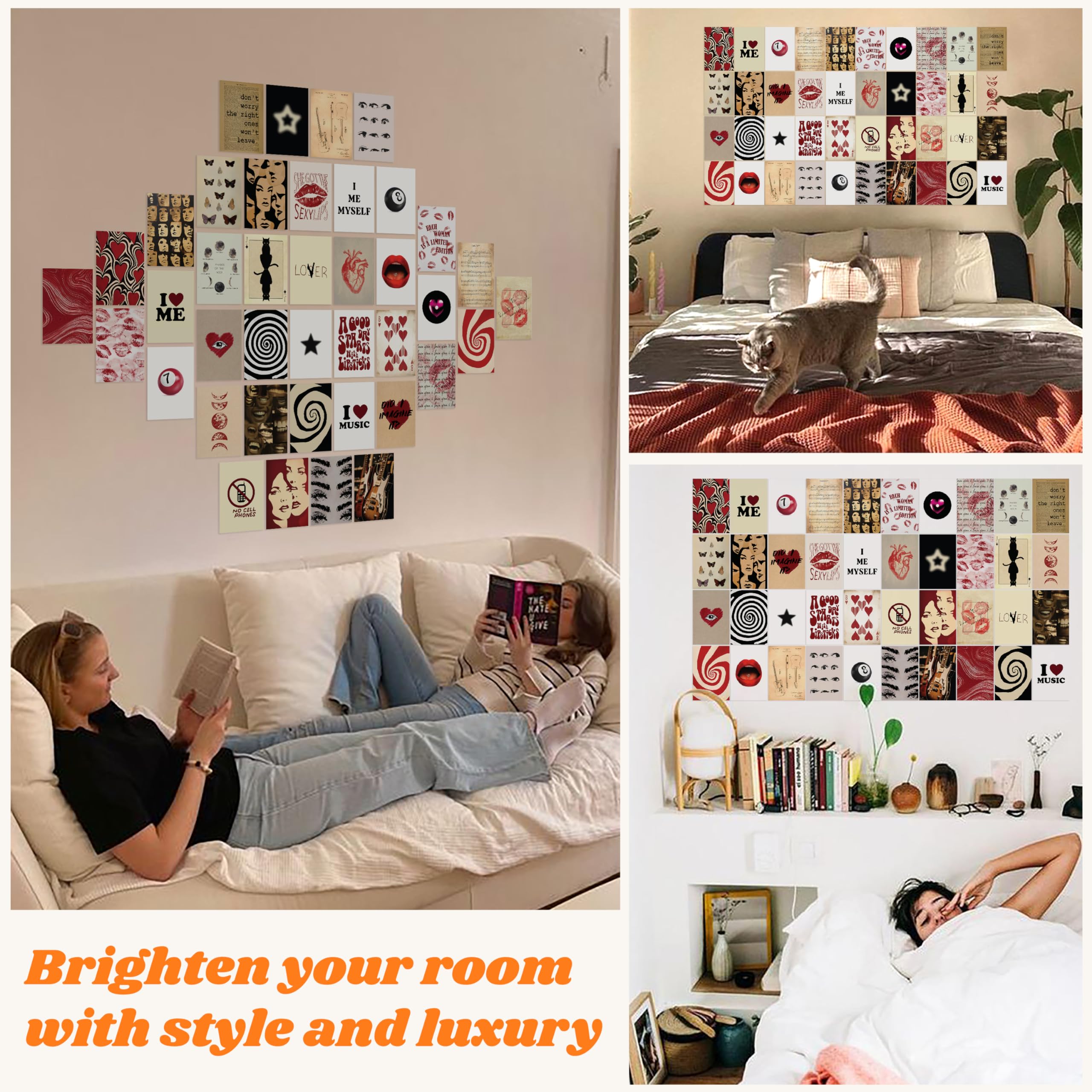 97 Decor Downtown Girl Room Decor - 40 Pcs Downtown Girl Posters Y2K Pictures, Coquette Room Decor Aesthetic, Retro Y2K Collage