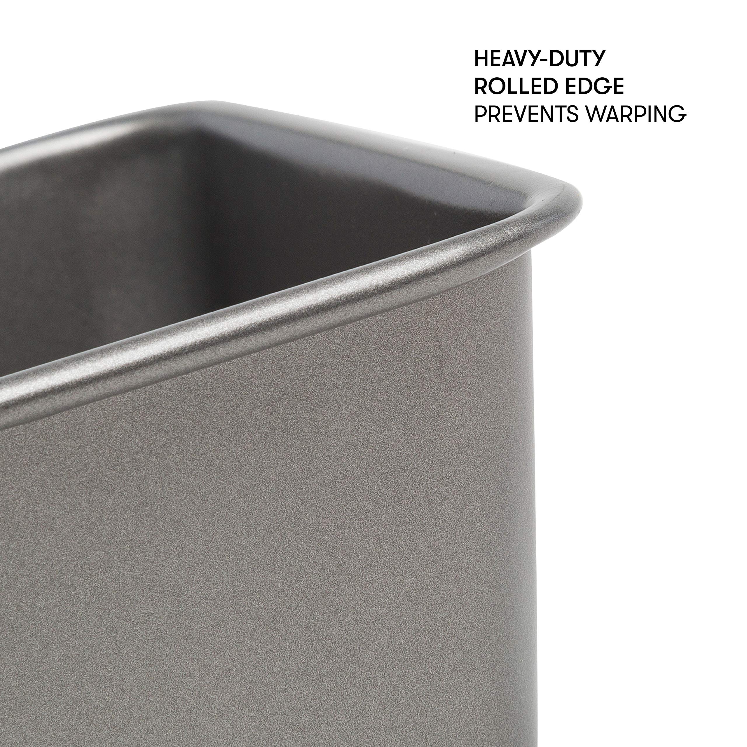 Cooking Light Heavy Duty Nonstick Bakeware Carbon Steel Bread Pan Or Loaf Pan With Quick Release Coating, Manufactured Without P