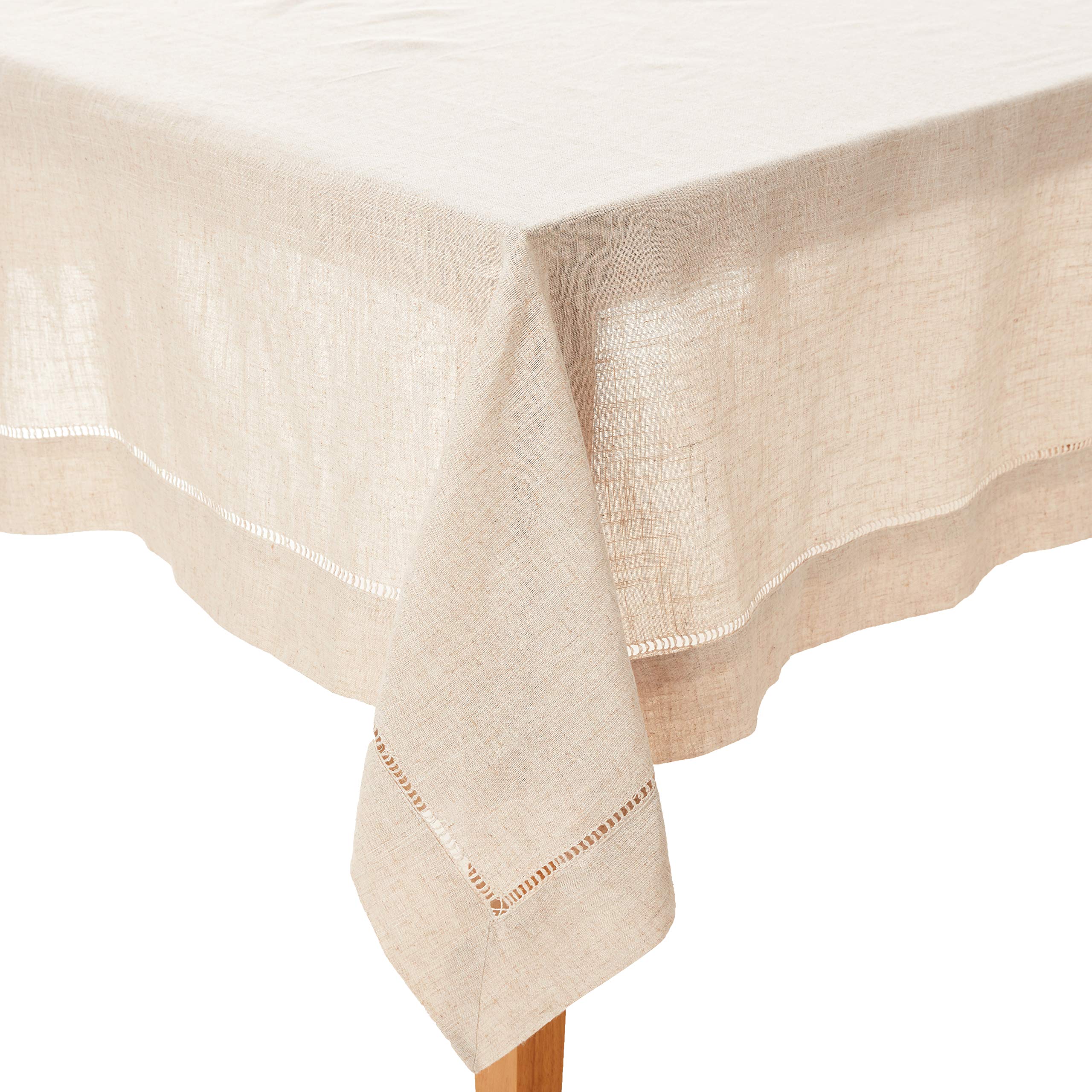 SARO Lifestyle 731 Toscana Tablecloths, 65 by 160Inch, Oblong, Natural