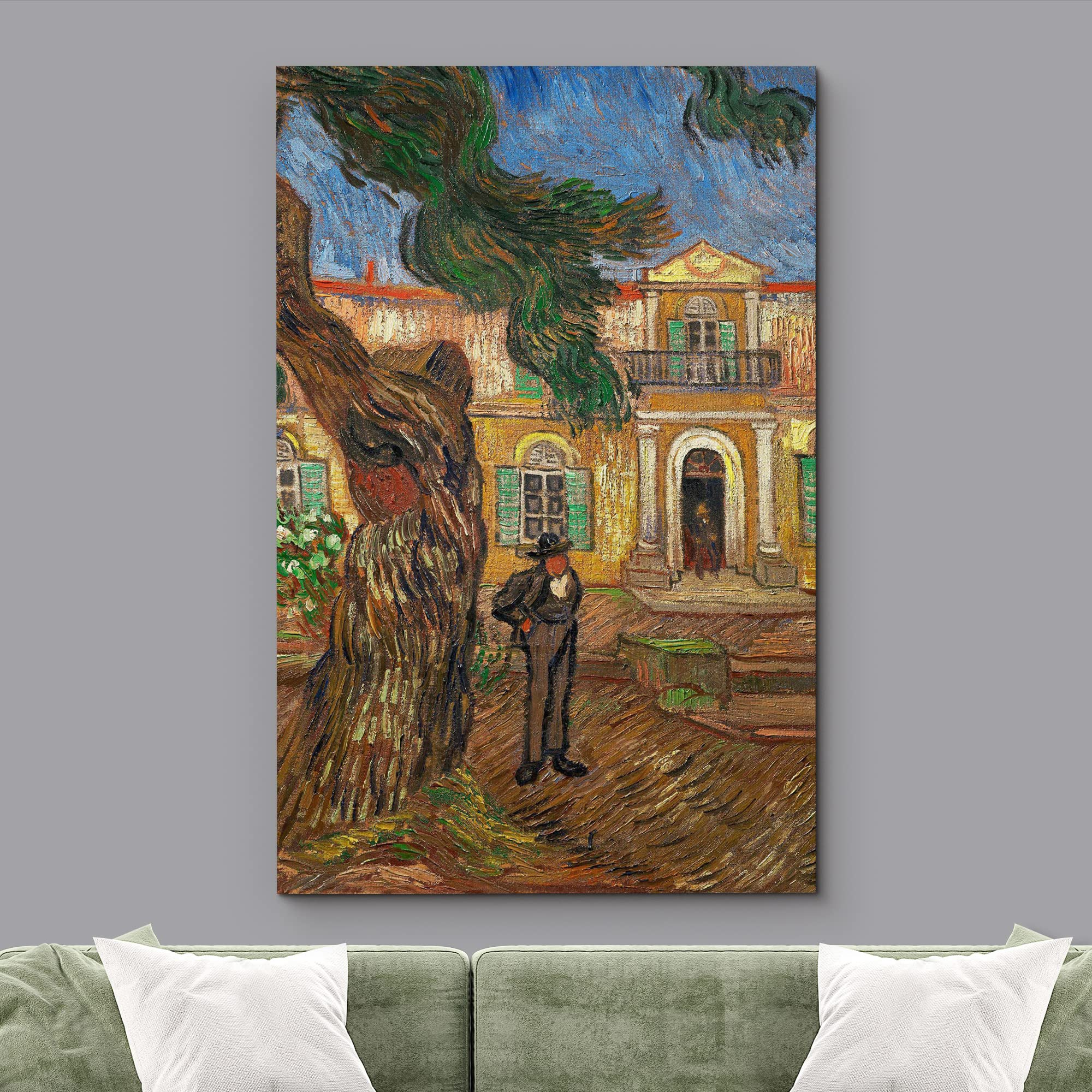 Wall26 Canvas Print Wall Art Garden Of Saint-Paul Hospital By Vincent Van Gogh Classic Historic Illustrations Fine Art Decorativ