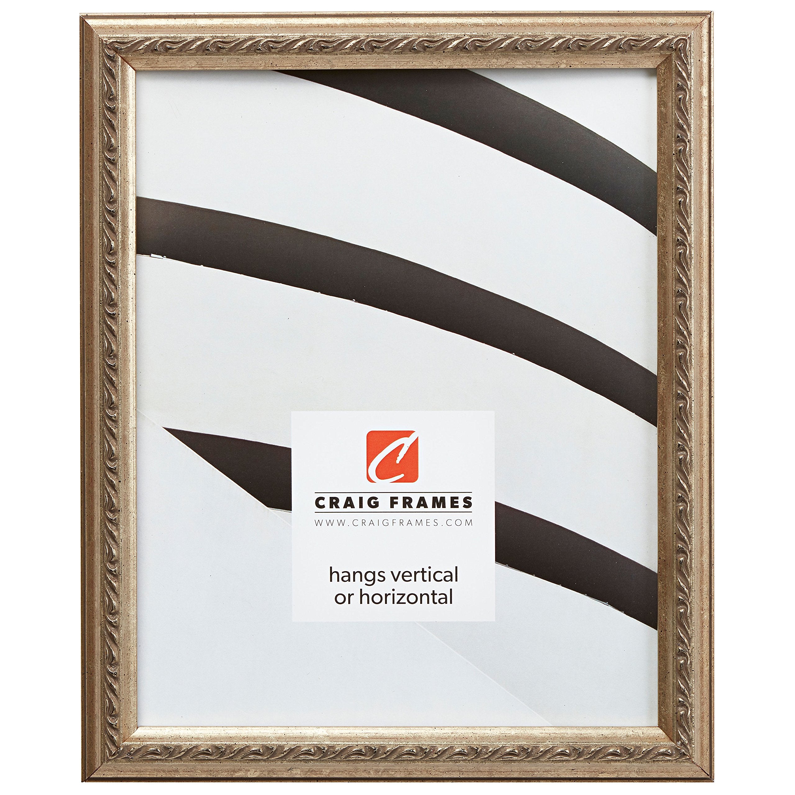 Craig Frames Whittemore, 20x20 Picture Frame, Ornate Silver