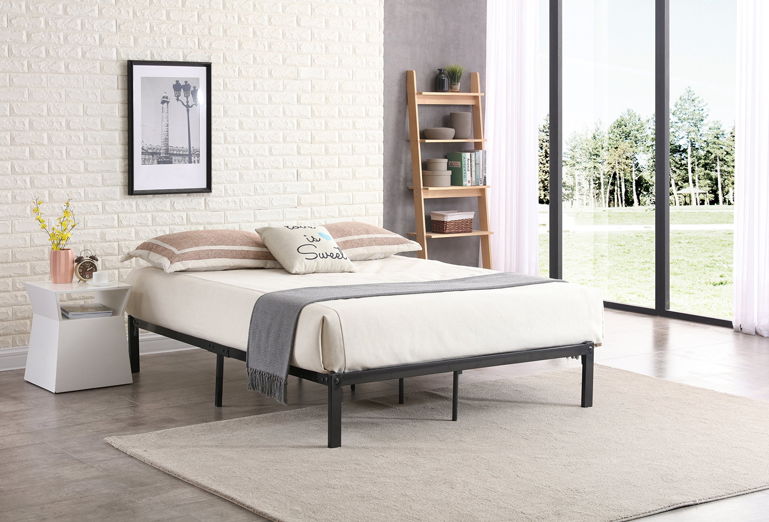 Hodedah Bed Frame Black