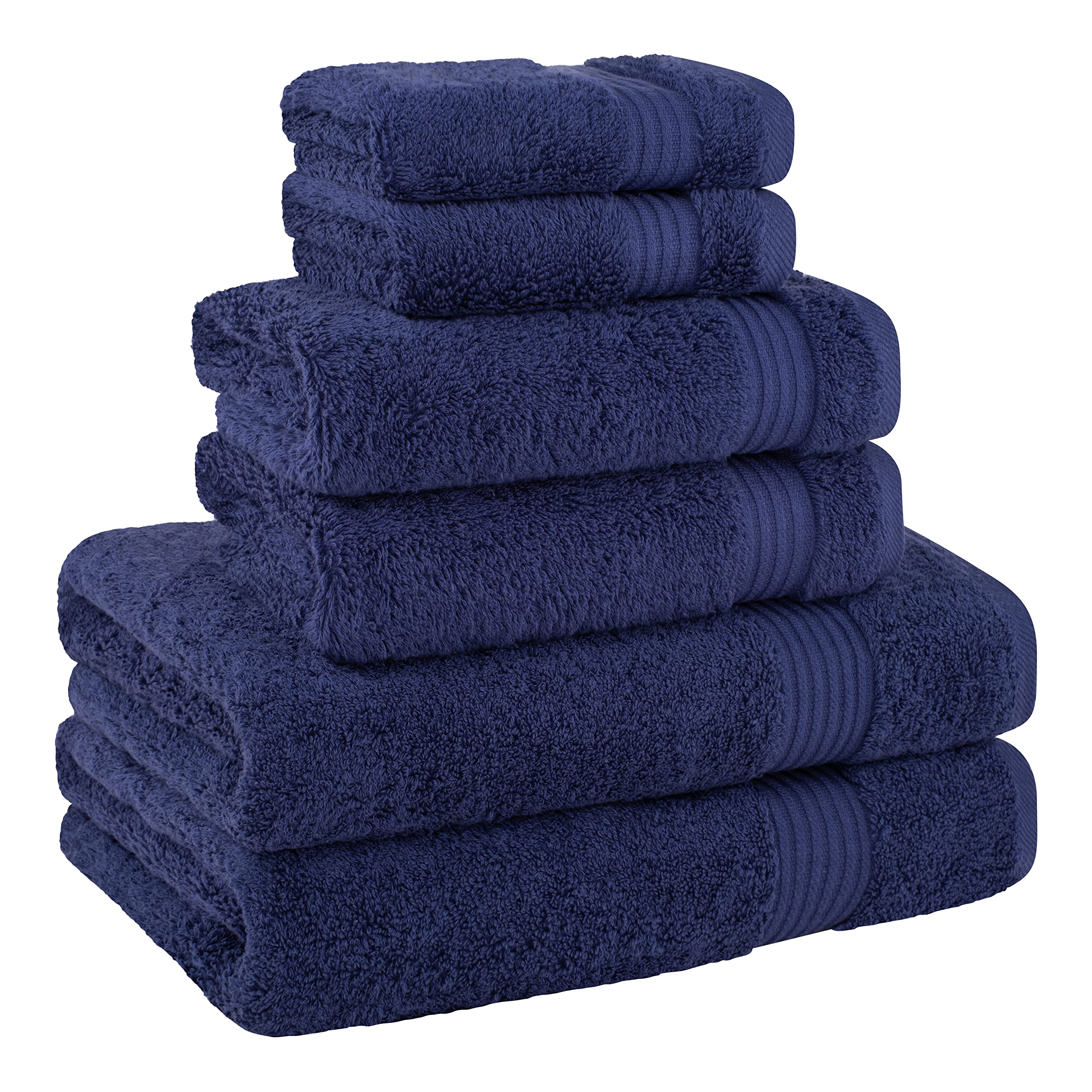 Cotton Paradise 6 Piece Towel Set 100% Cotton Soft Absorbent Turkish Towels For Bathroom 2 Bath Towels 2 Hand Towels 2 Washcloth