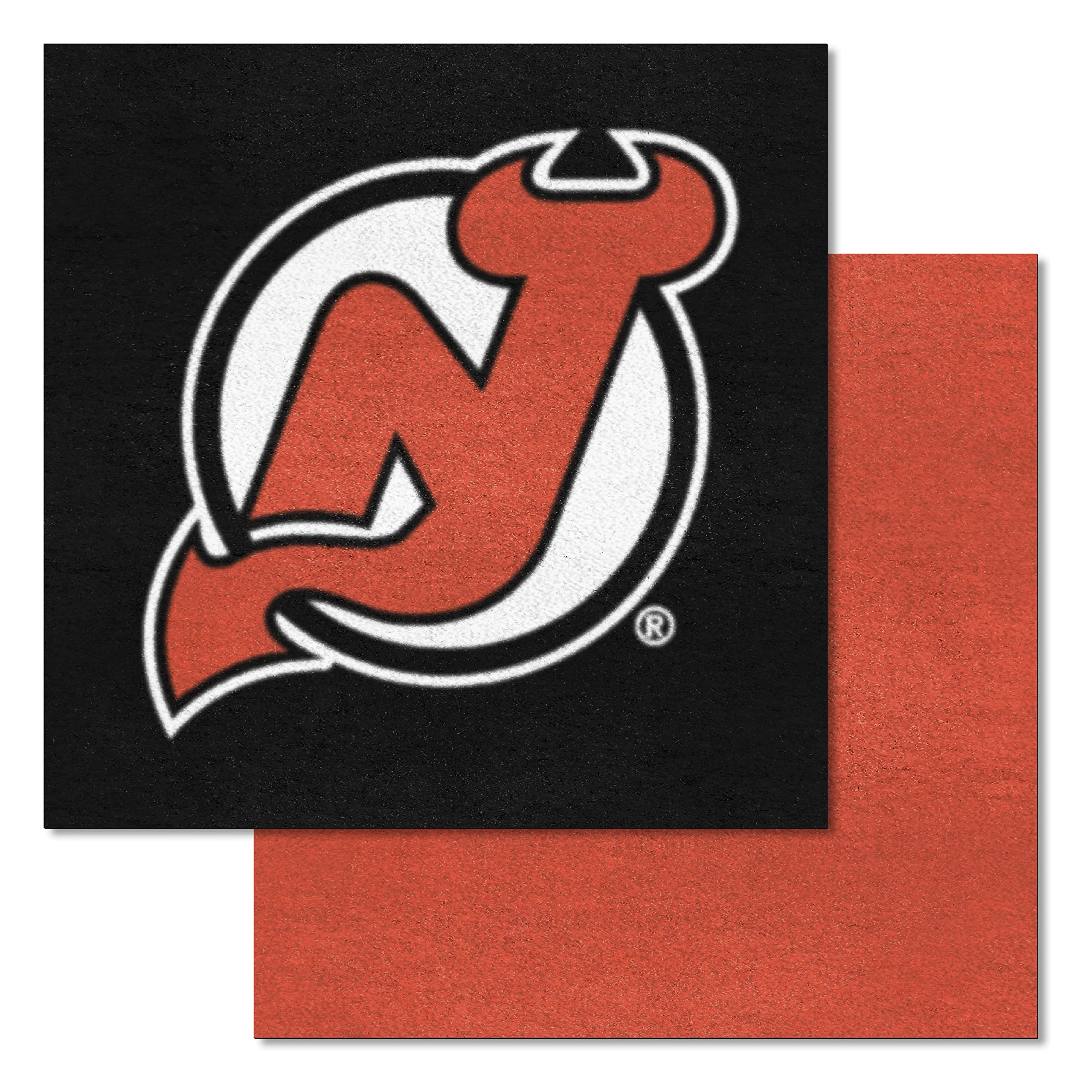 NHL Team Carpet Tiles Size: Square 16 x 16, Team: New Jersey Devils