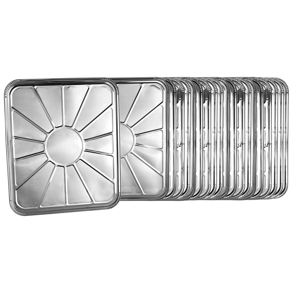 Plasticpro Disposable Foil Oven Liner Reusable Oven Drip Pan - Tray For Cooking And Baking Pack Of 20