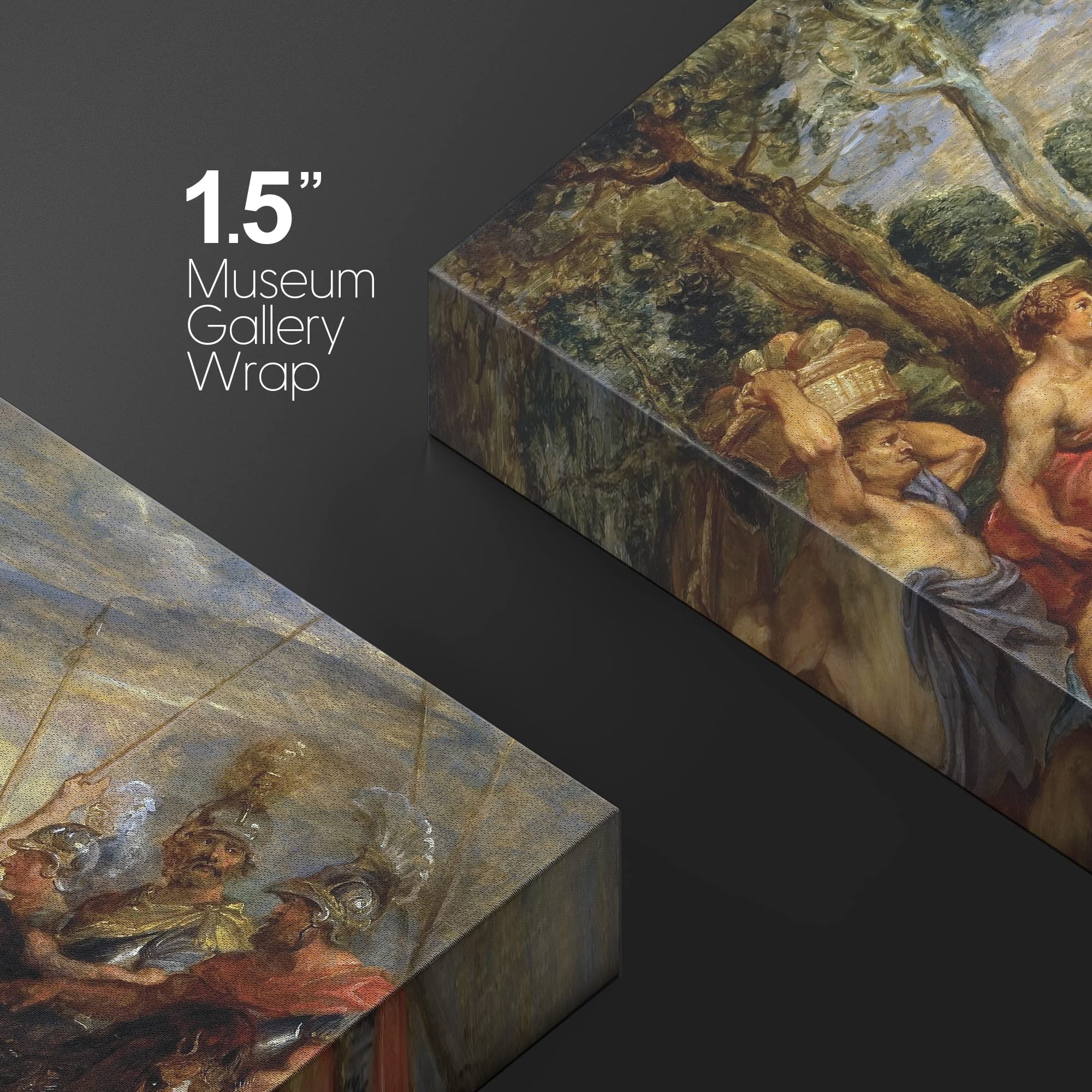 Wall26 - Oil Painting Of The Meeting Of David And Abigail By Peter Paul Rubens - Baroque Style - Catholic, Christianity - Canvas