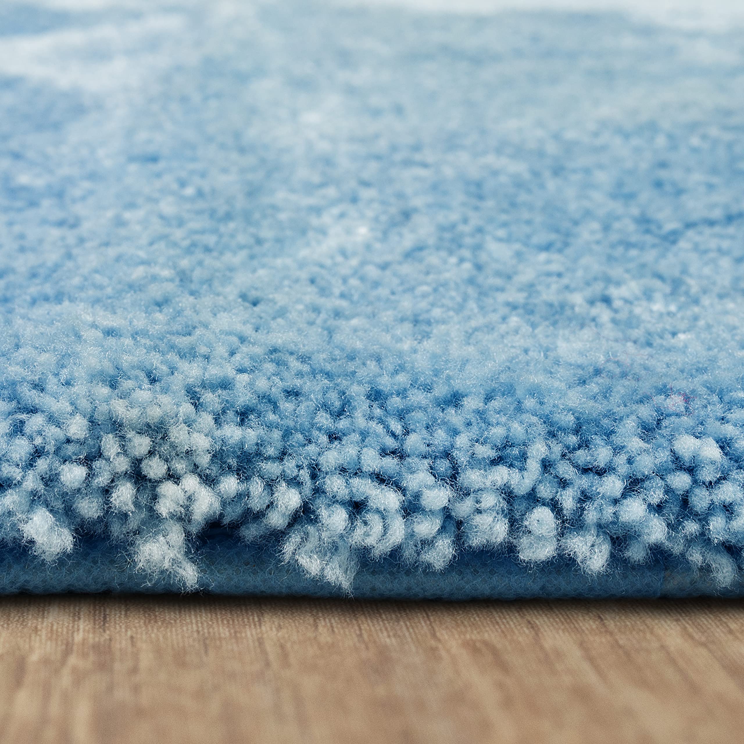 Mohawk Home Machine Washable Royal Bath Mat, Wedgewood Blue (1' 5'' X 2')