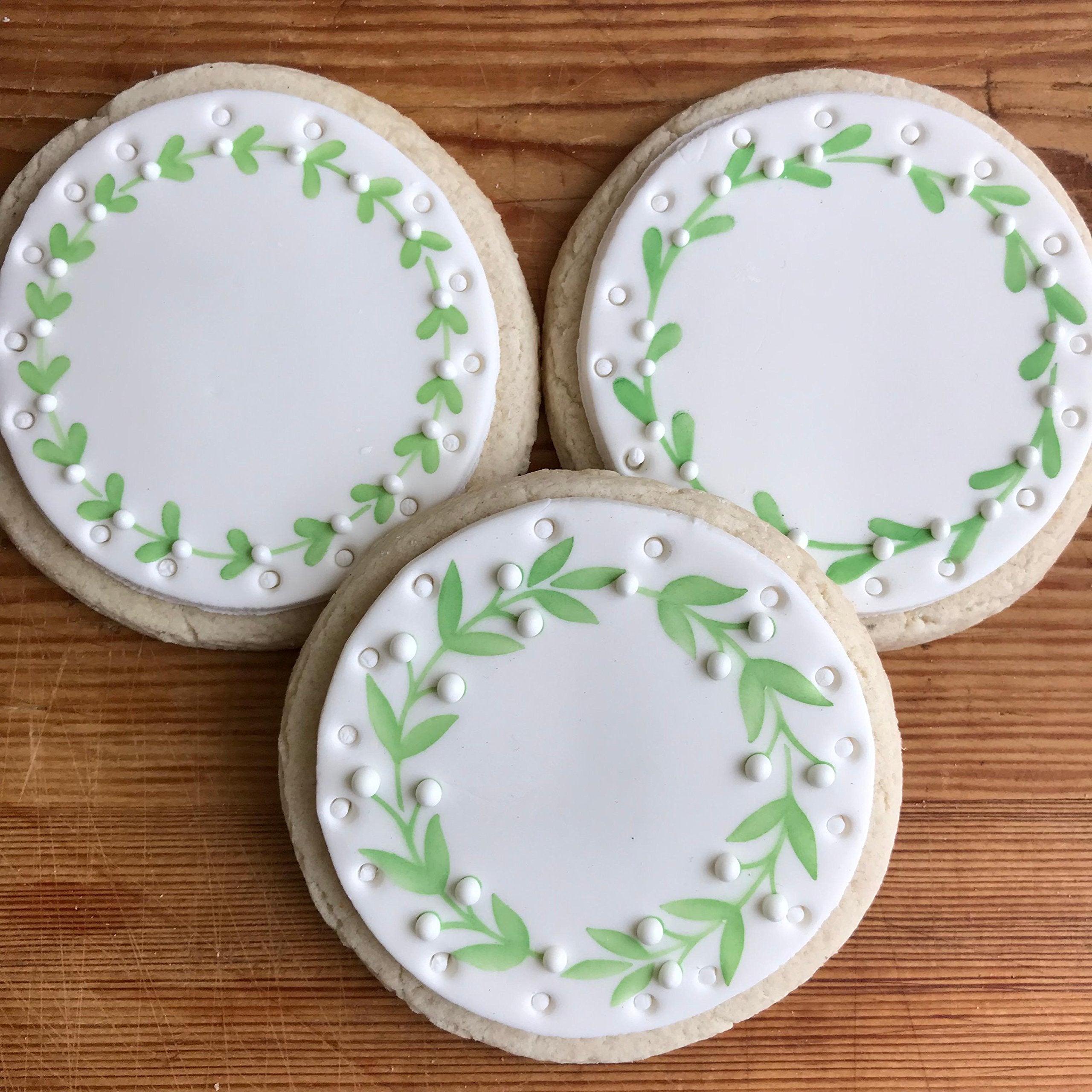 Vine Wreaths Cookie Stencil Set C1025 By Designer Stencils