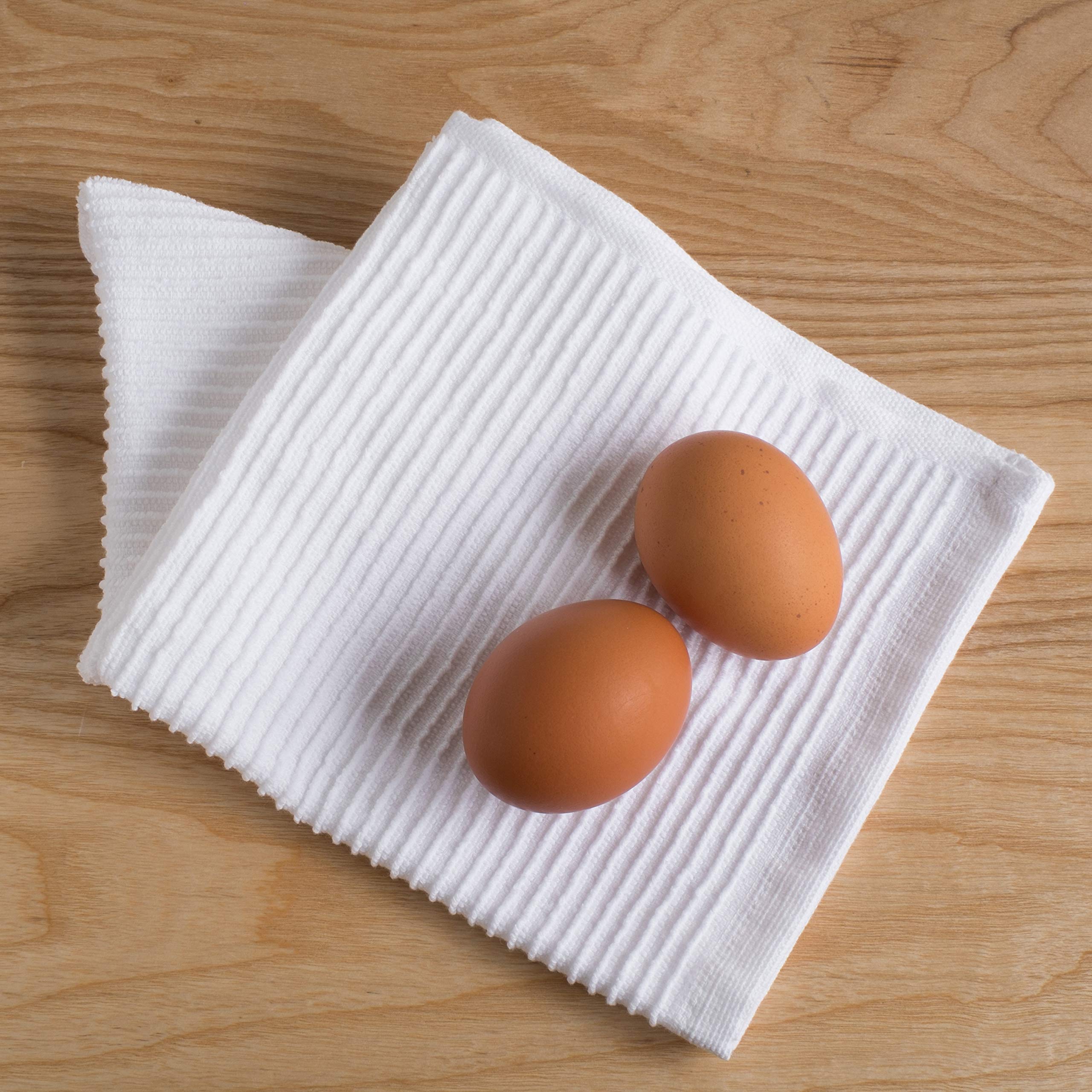 Now Designs Ripple Kitchen Dishcloth, Set Of 4, White