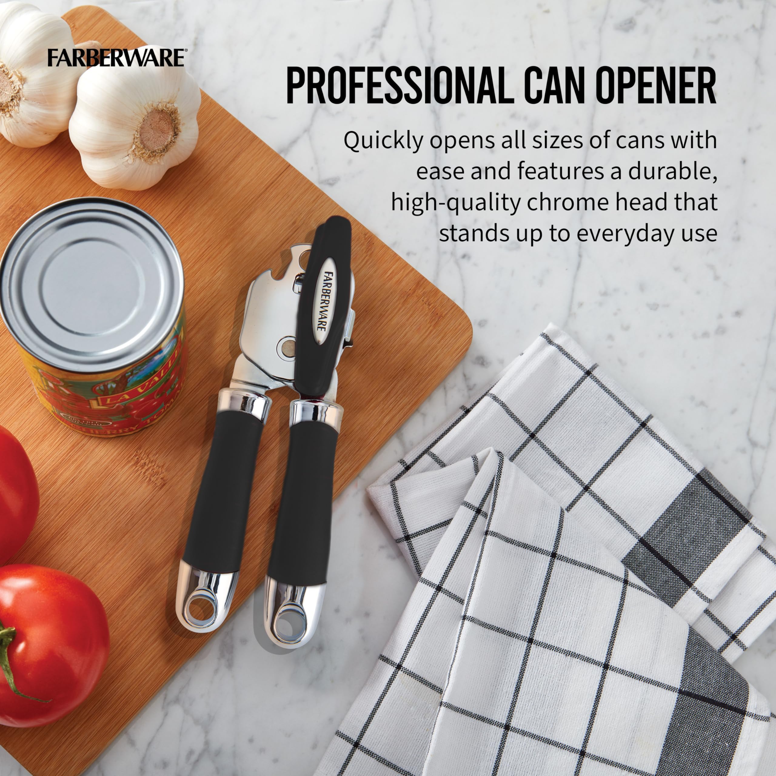 Farberware Can Opener (Black), 9''