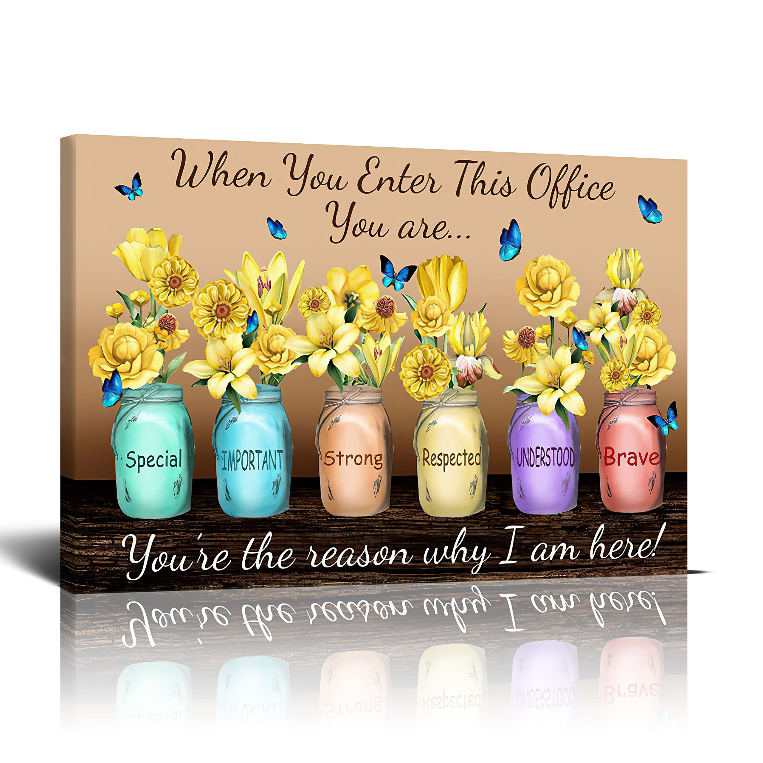 Inspirational Canvas Wall Art For Office Motivational Canvas Decor When You Enter This Office Print Paintings Teamwork Pictures