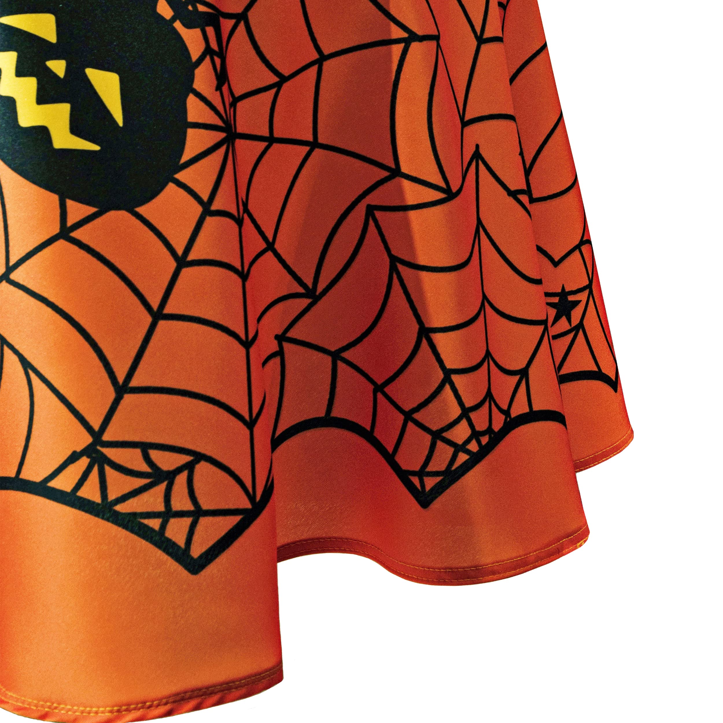 Mikiup Round Halloween Tablecloth - Spider Web Decorative Holiday Table Cloth, Waterproof And Washable Table Cover For Party Kit
