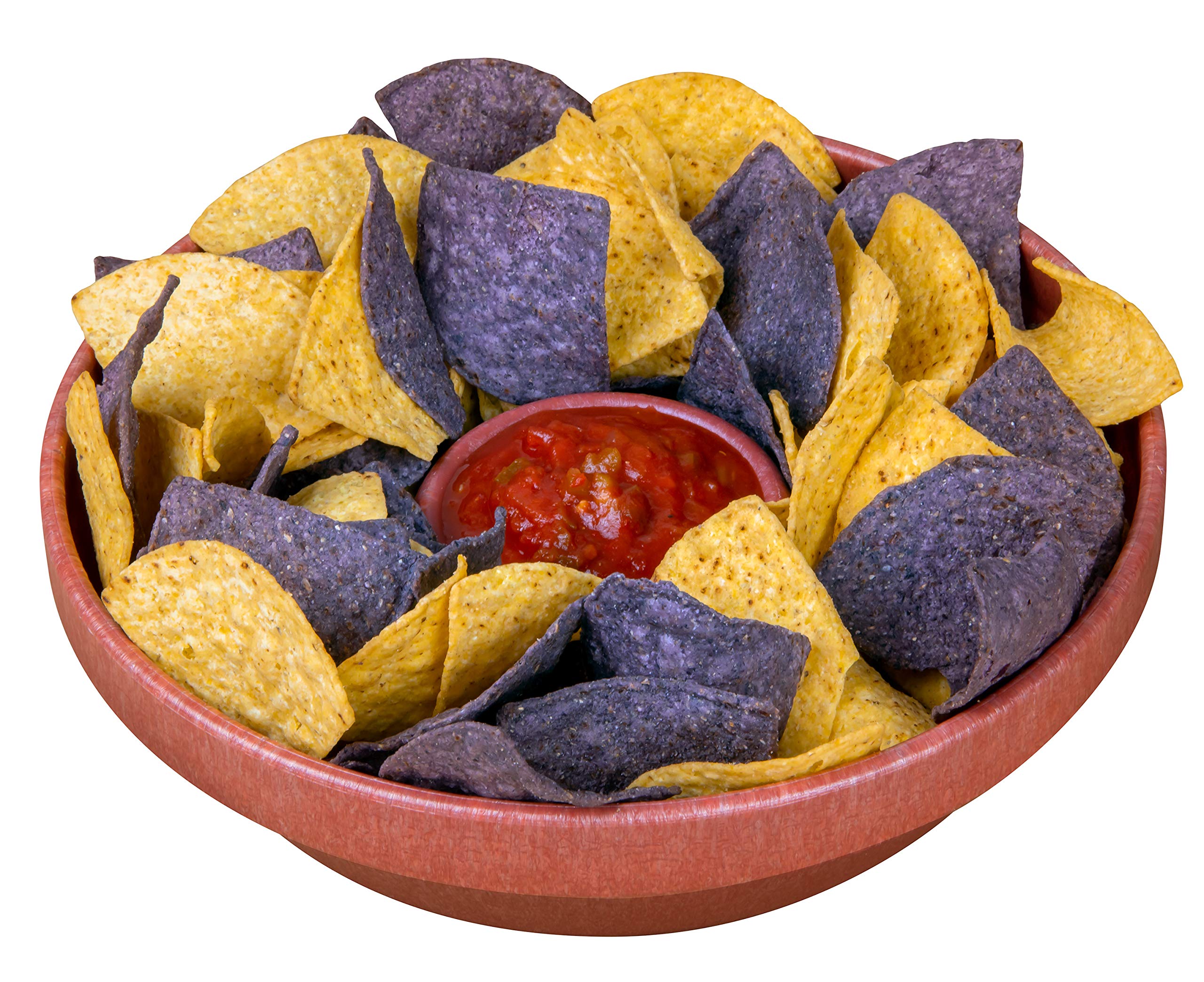Nostalgia Taco Tuesday 10-Inch Tortilla Chip & Salsa Bowl, Perfect For Potato Chips, Pretzels, Veggies, Ranch, Guacamole, Dips,