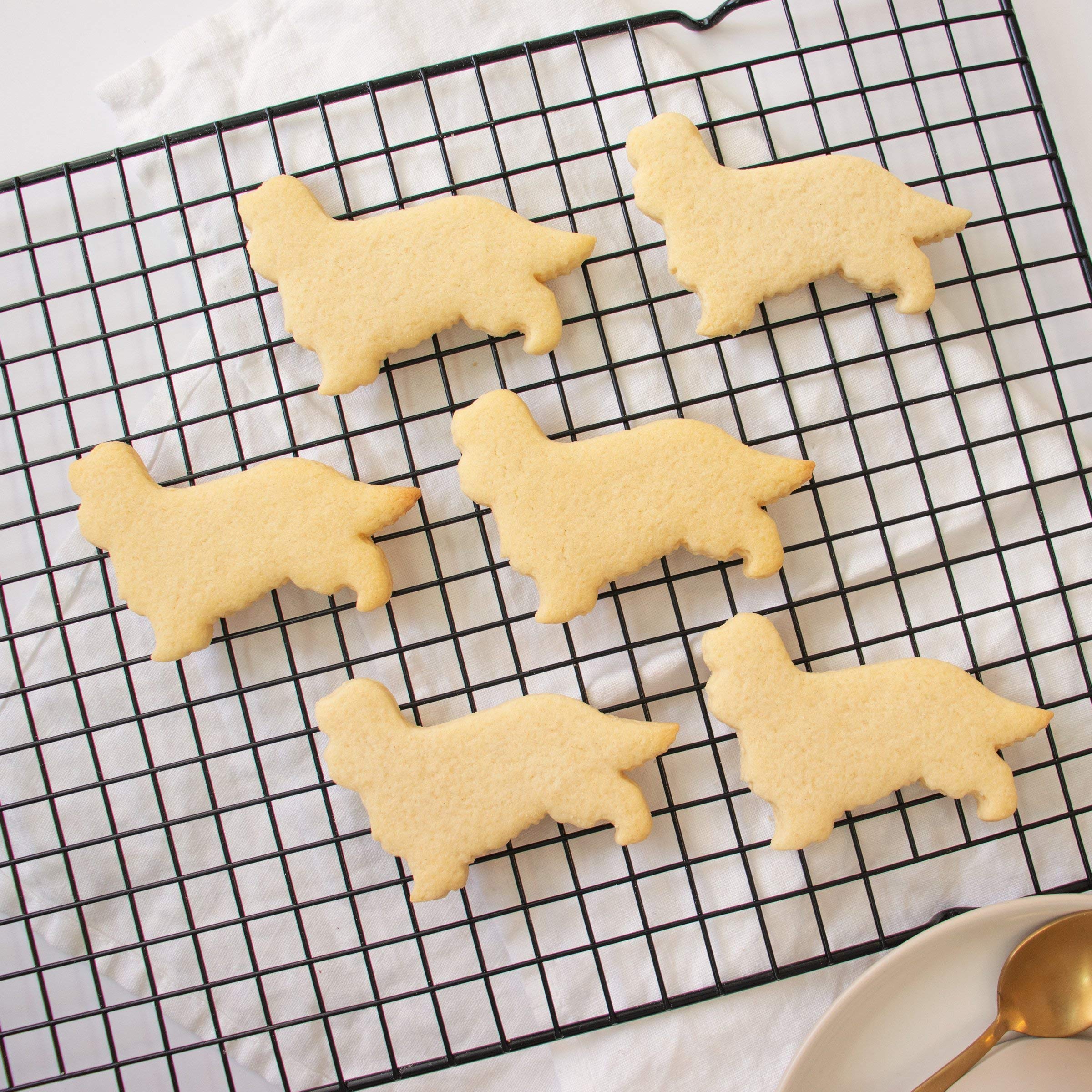 Set Of 2 King Charles Spaniel Cookie Cutters (Designs: Silhouette And Face), 2 Pieces - Bakerlogy
