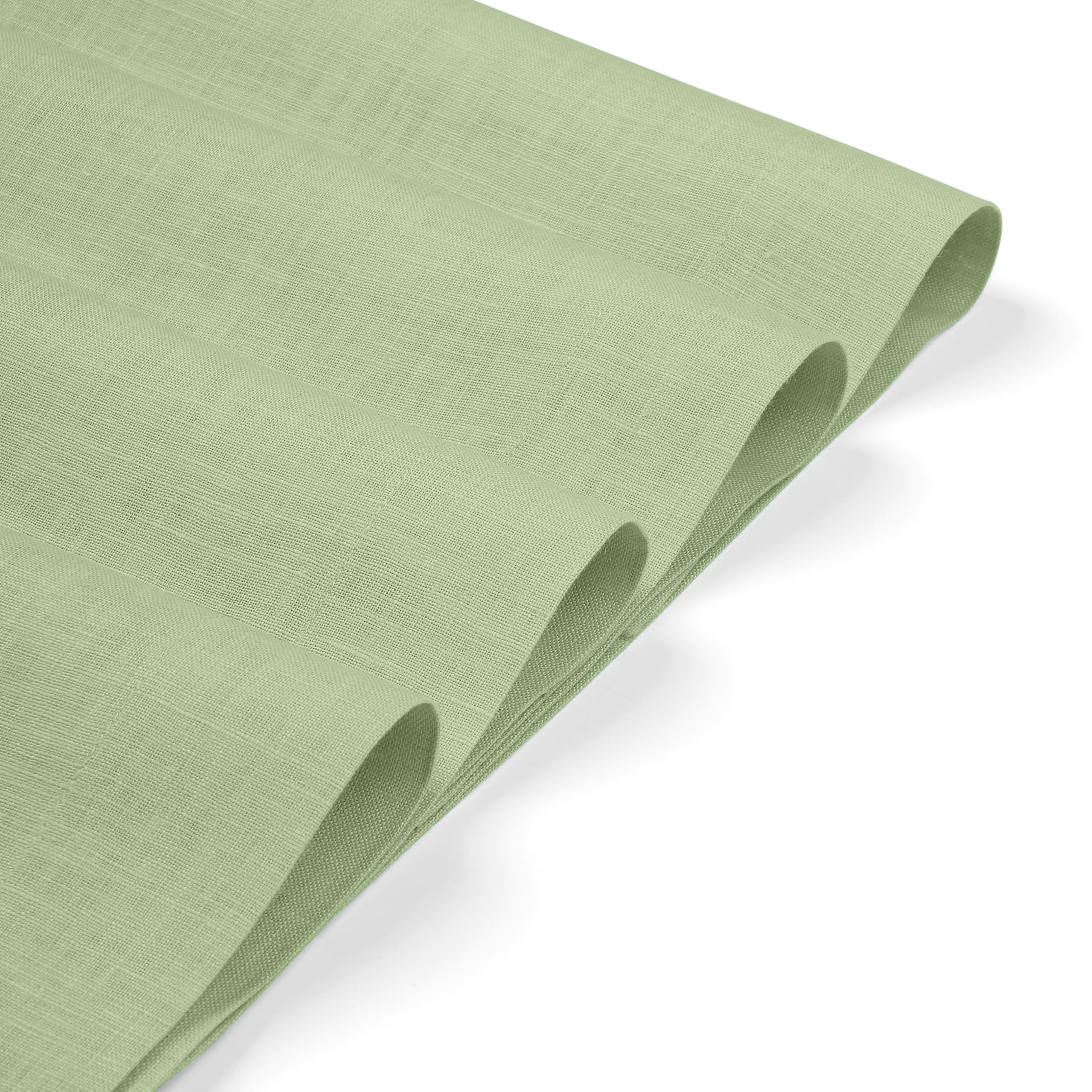 D'Moksha Homes Linen Placemats Set Of 4-100% Pure Linen Sage Green Placemats 14 X 19 Inch - Washable Sage Green Placemats For St