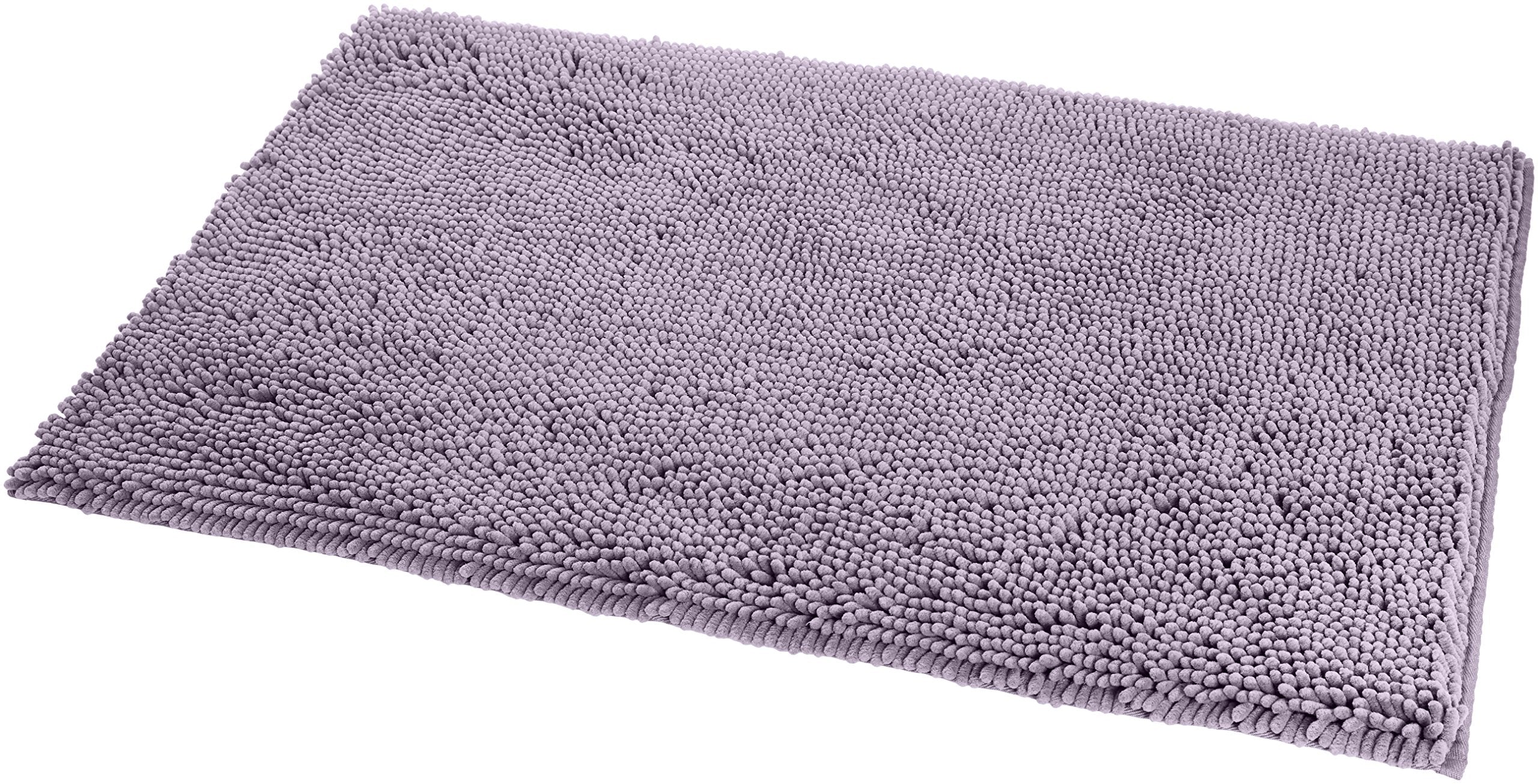 Amazon Basics Non-Slip Microfiber Shag Bathroom Rug Mat, 21 x 34, Lavender
