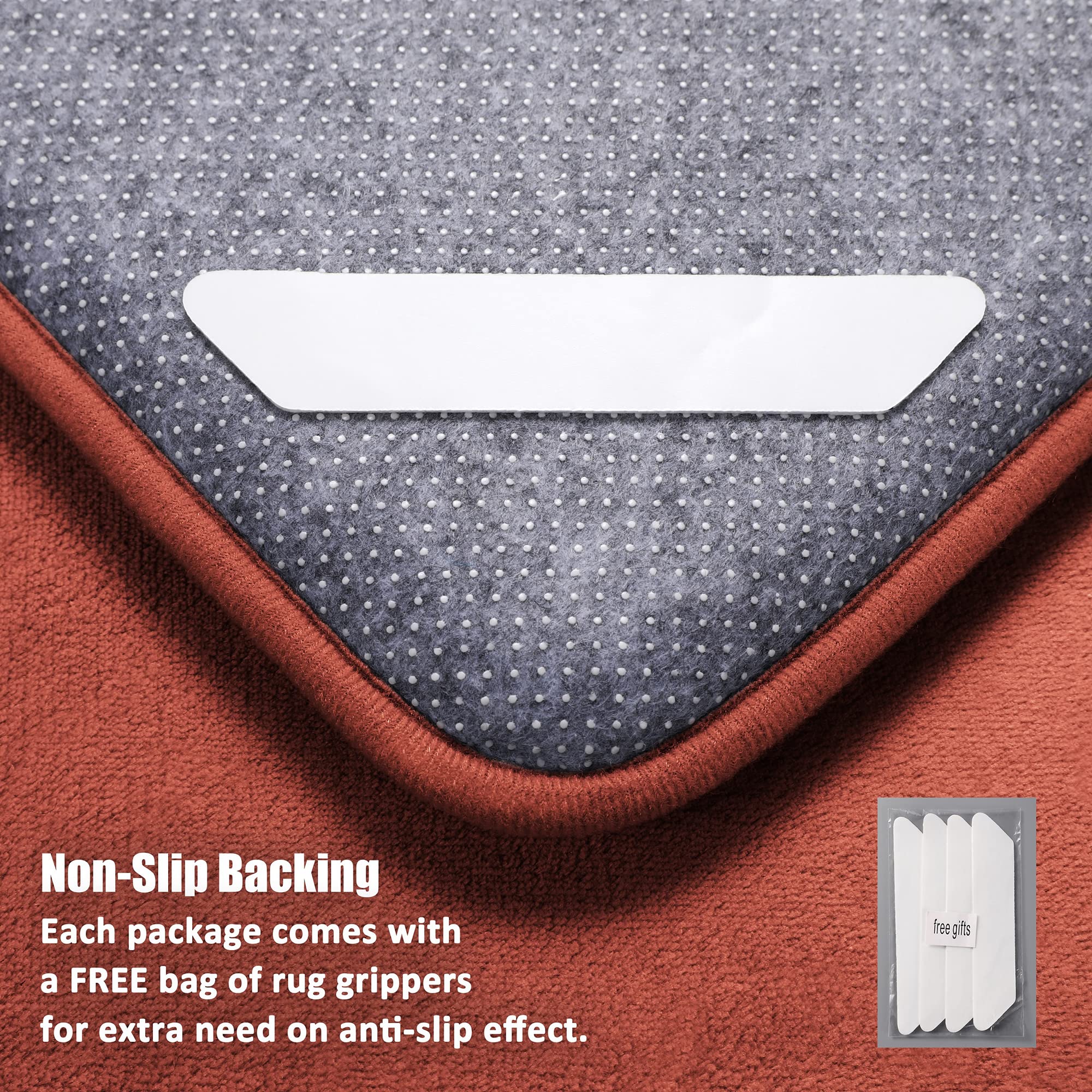 Yihouse Memory Foam Bath U Shape Toilet Mat Non Slip Absorbent Soft Floor Rugs For Bathroom Machine Washable Carpet Bathroom Mat
