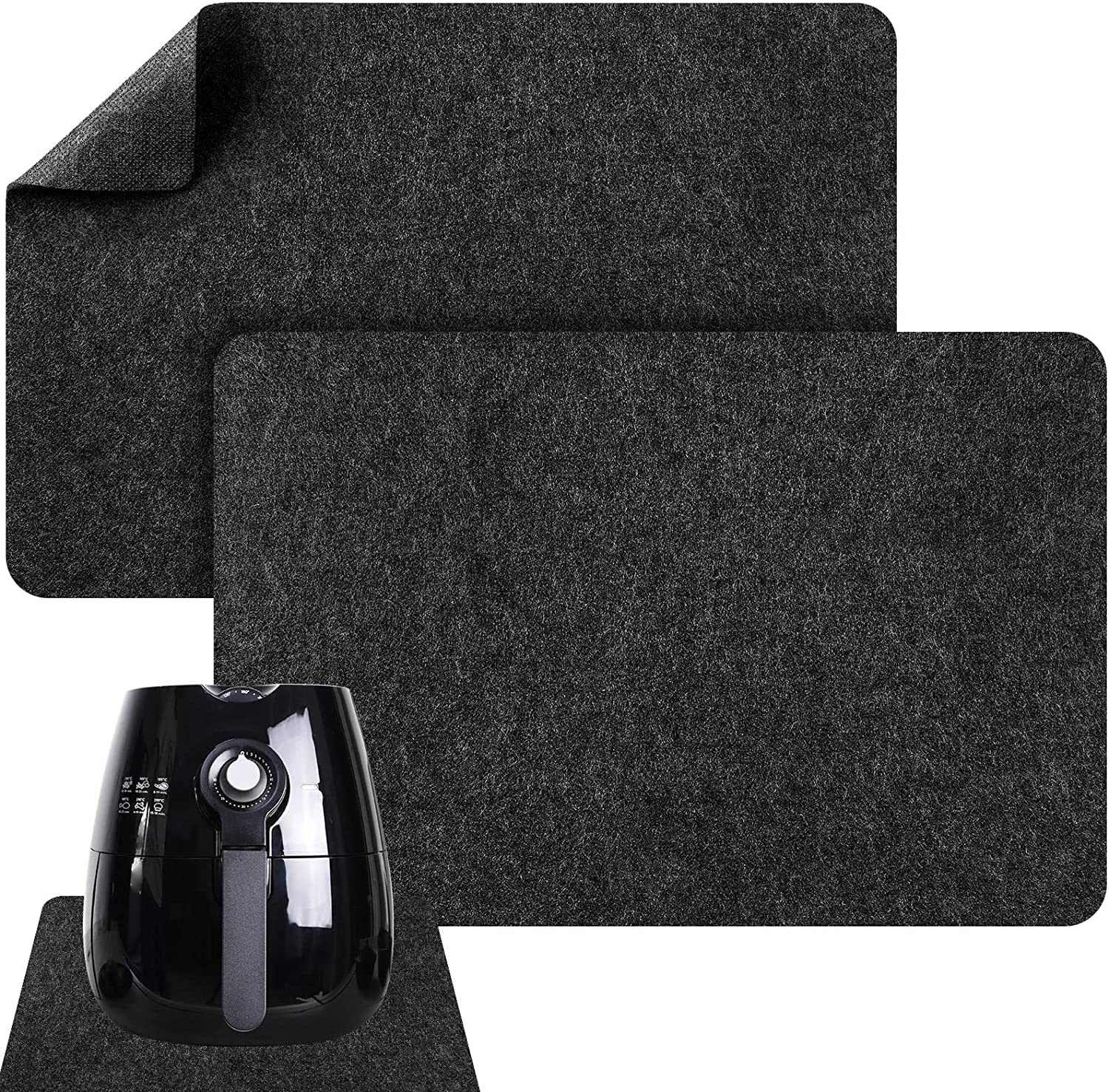 Greensheep Heat Resistant Felt Mixer Mover Mat For Air Fryer With Kitchen Countertop Protector, Appliance Slider Mat For Air Fry