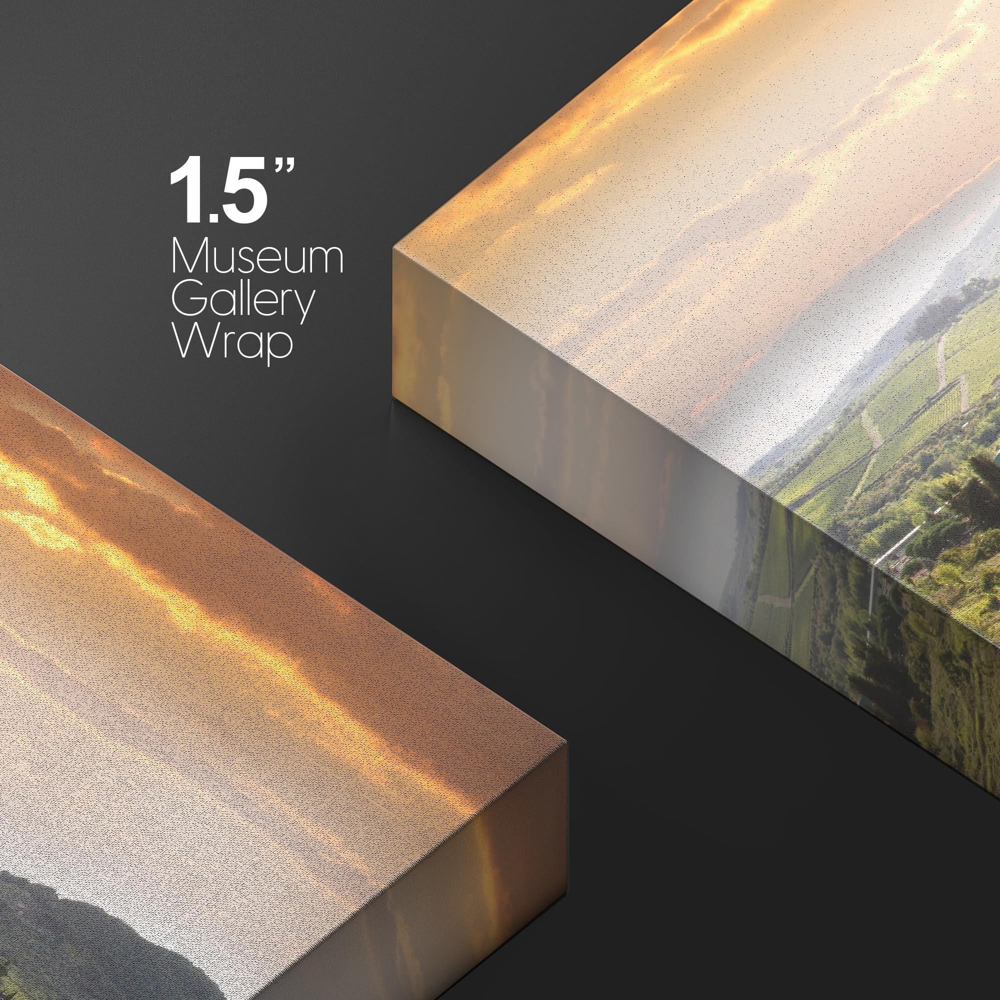 Wall26 Canvas Print Wall Art Vineyard Landscape In Tuscany, Italy Nature Wilderness Photography Modern Art Rustic Scenic Colorfu