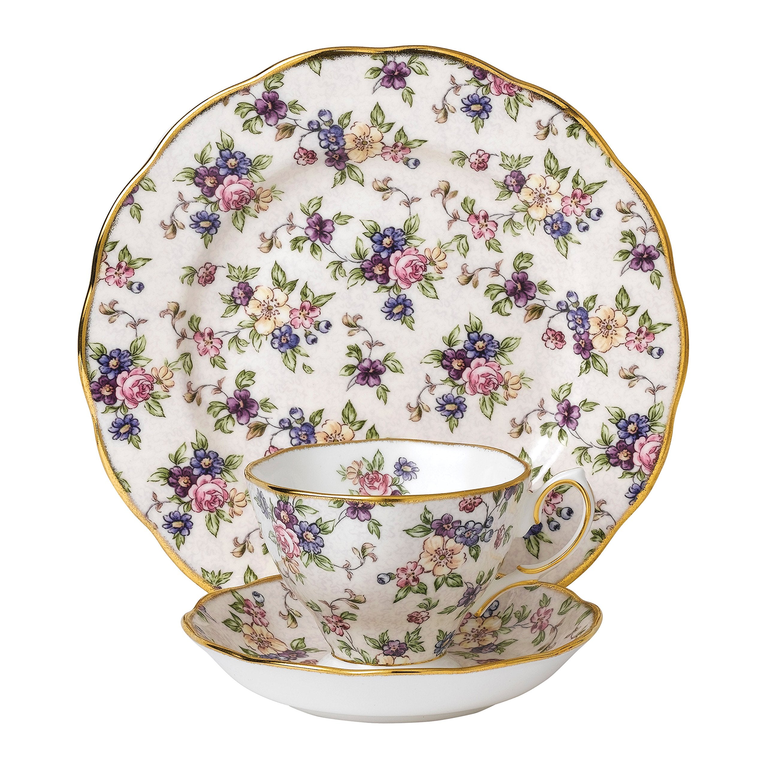 Royal Albert 100 Years 1940 3-Piece Set (Teacup, Saucer & Plate 8)