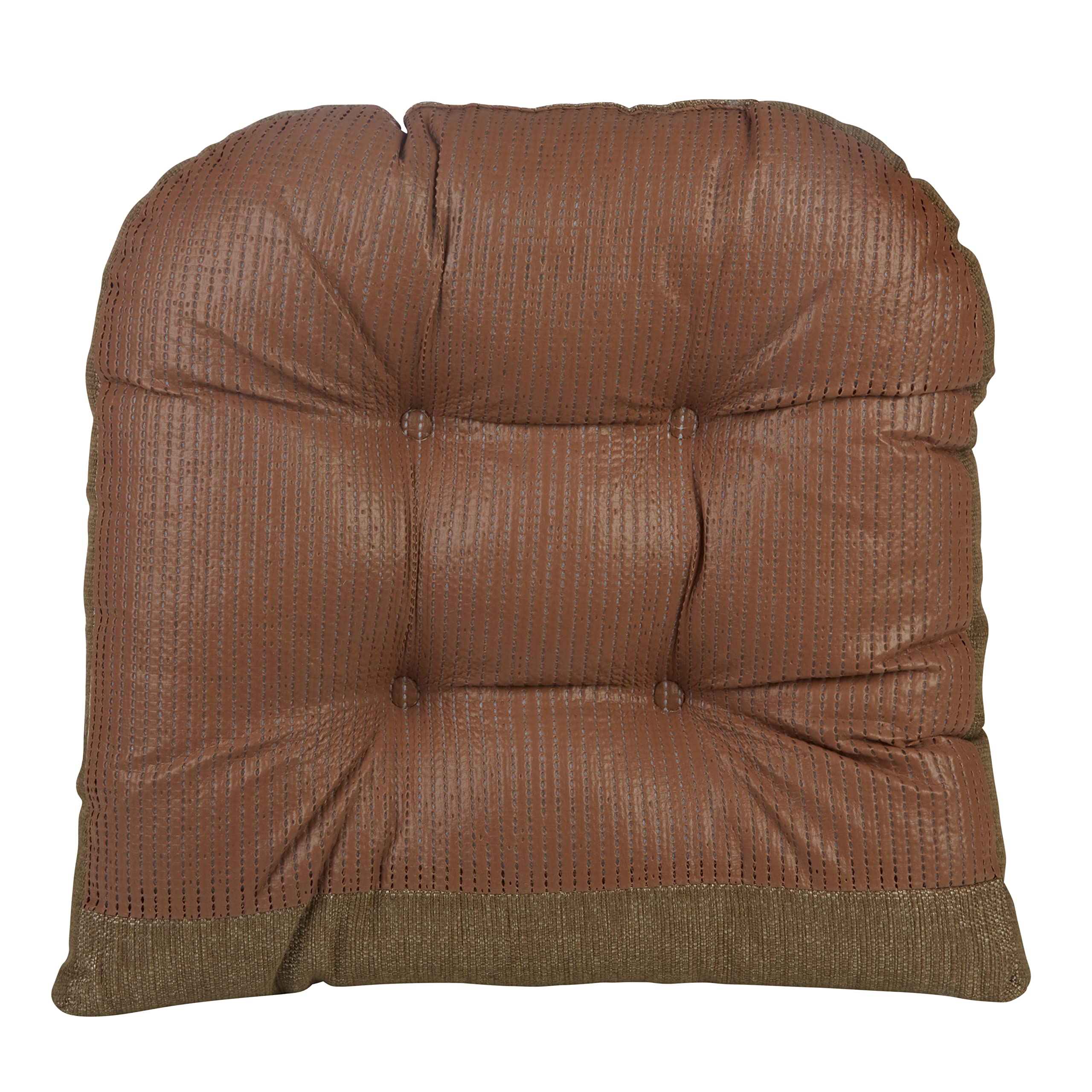 Klear Vu Gripper Overstuffed Universal Non-Slip Dining Chair Cushions For Kitchen Decor Or Office Use, U-Shaped Skid-Proof Seat