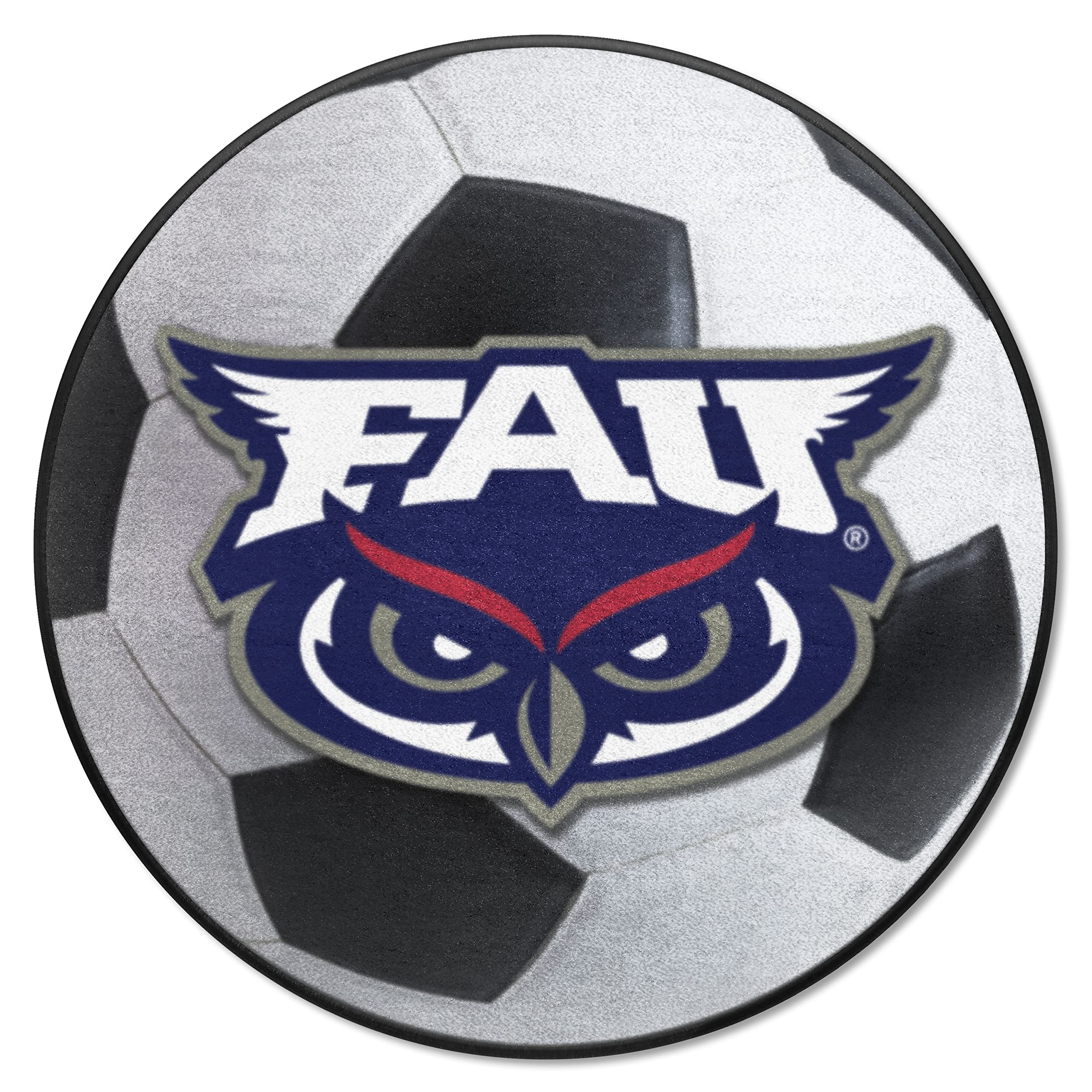 FANMATS 49 FAU Owls Soccer Ball Rug - 27in. Diameter