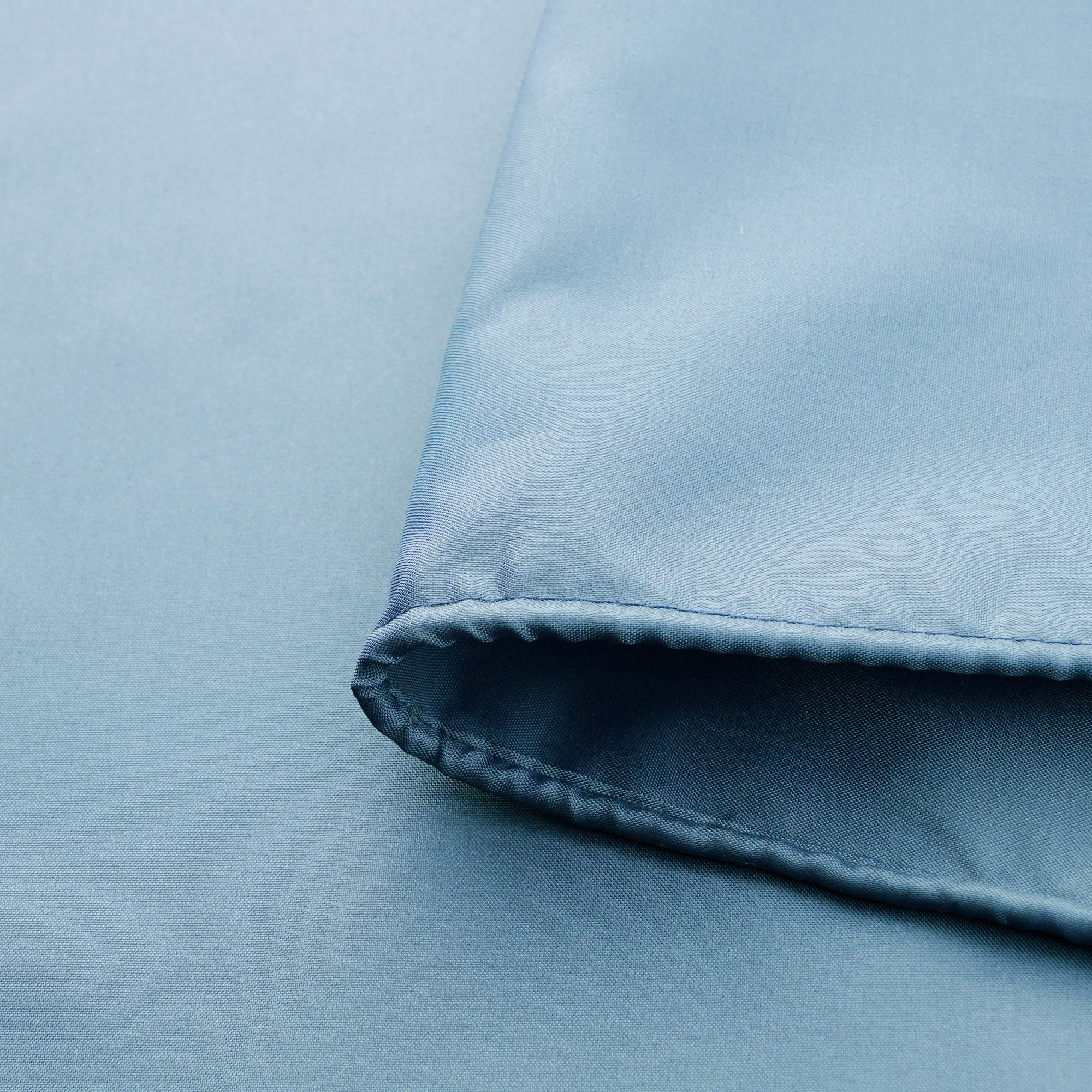 Aoohome Shower Curtain Liner, Fabric Bathroom Curtain With Hooks For Hotel, Water Repellent, Blue, 72 Width X 75 Height Inch