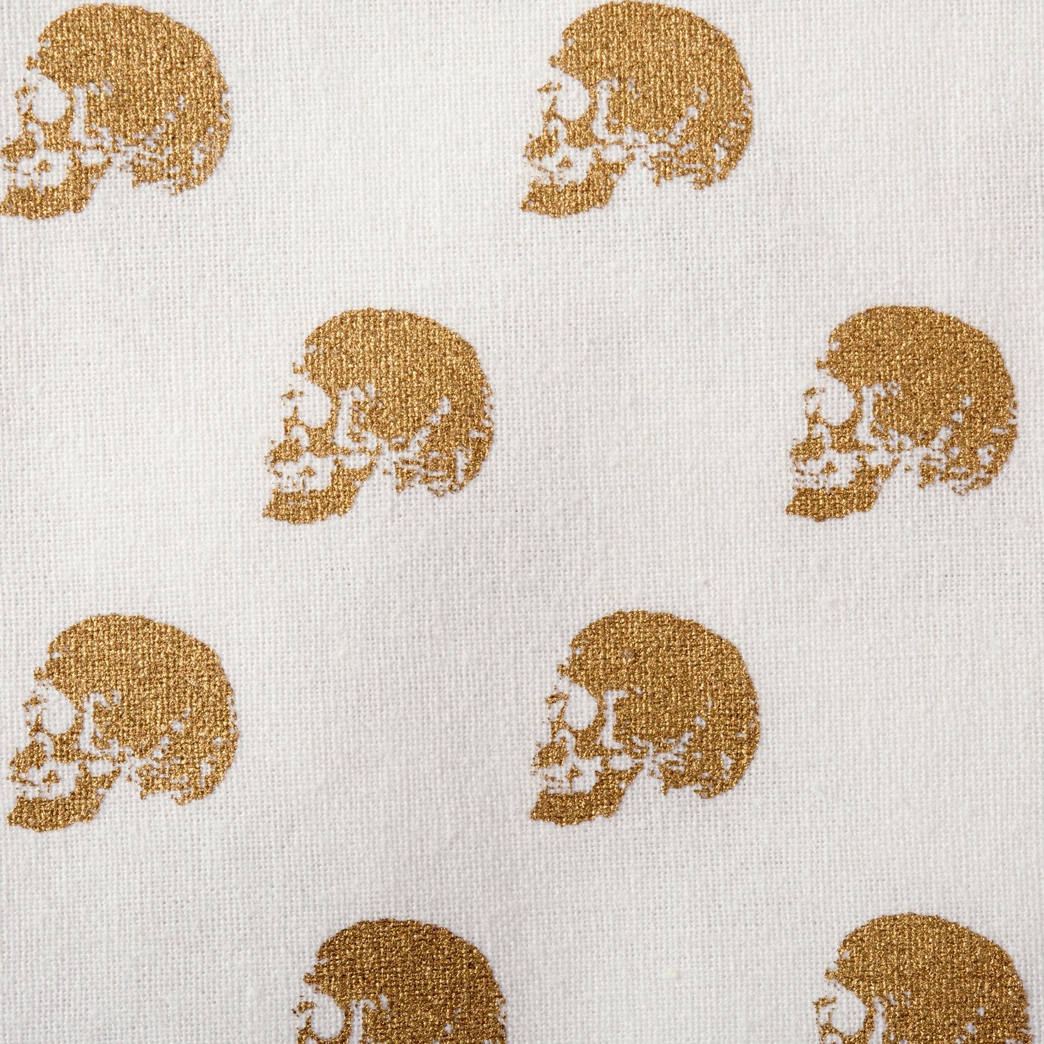 Dii Decorative Kitchen & Tabletop Gold Skull Halloween Collection, Napkin, 6 Piece