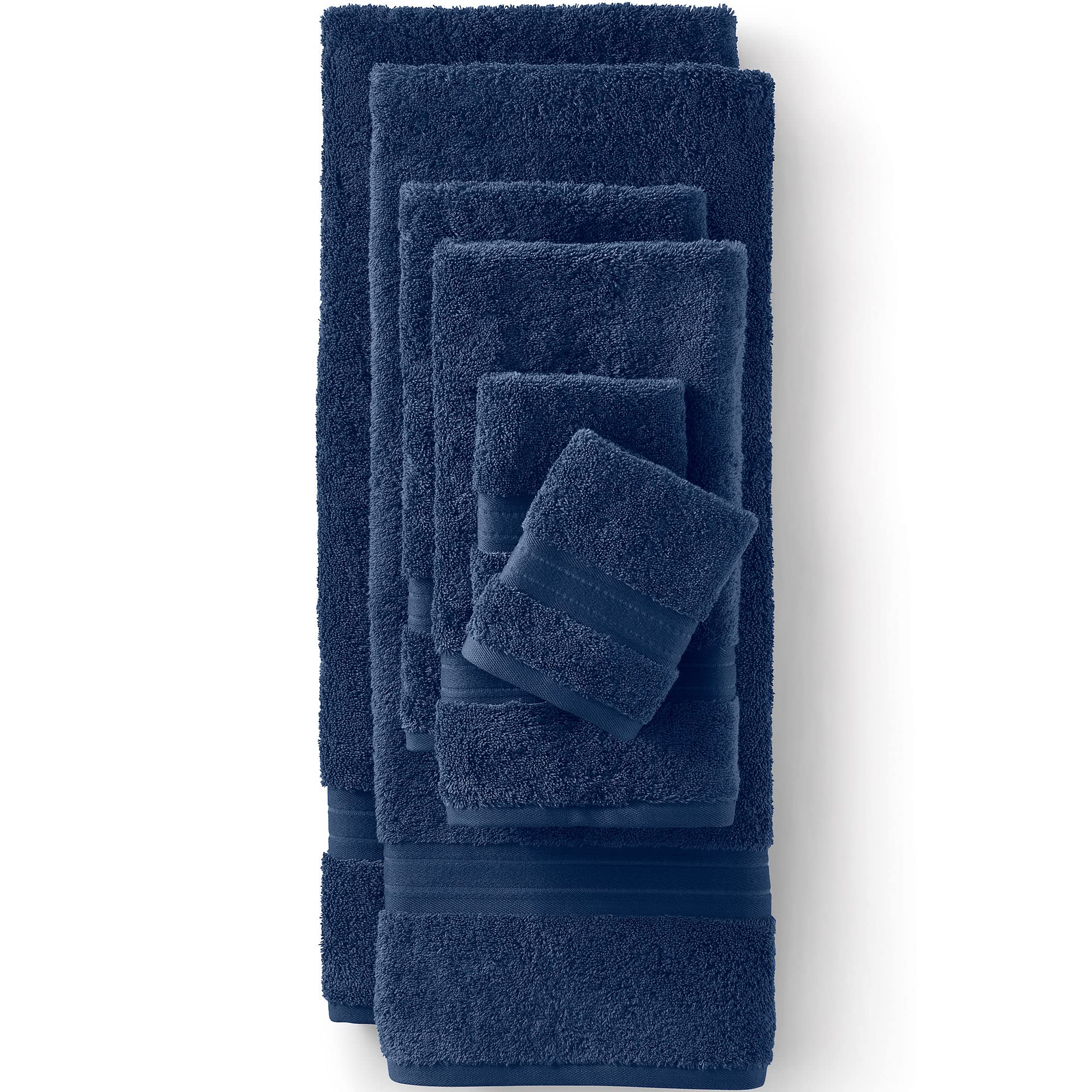 Lands' End Supima Towel Deep Sea Navy 30   X 56''