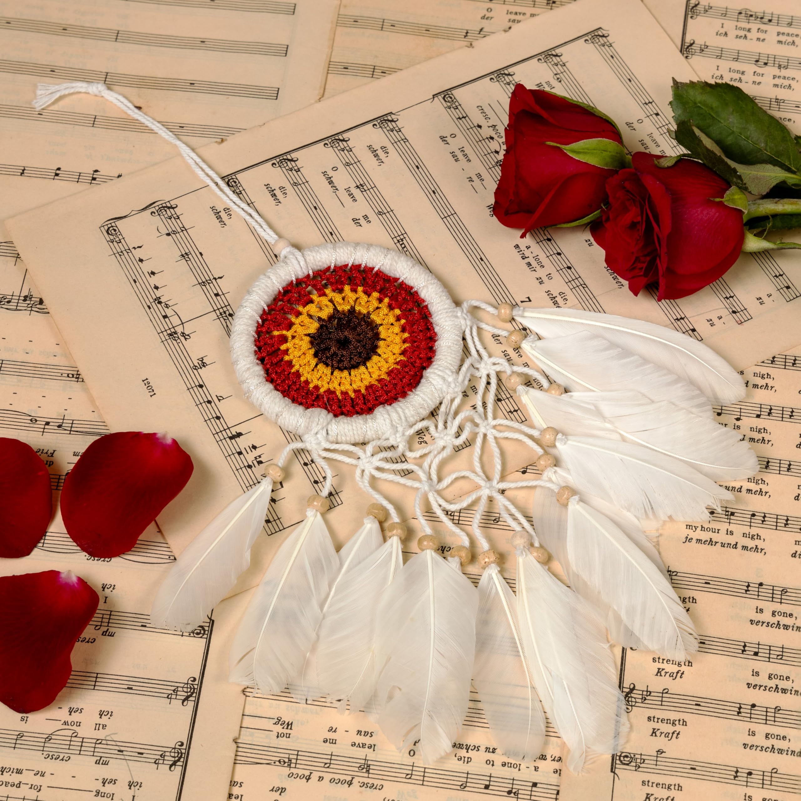 Rarejoy Combo Gift Set For Women, Valentine Gifts, Birthday Gift For Wife, Handmade Dreamcatcher, Scented Candle, Ceramic Mug, G