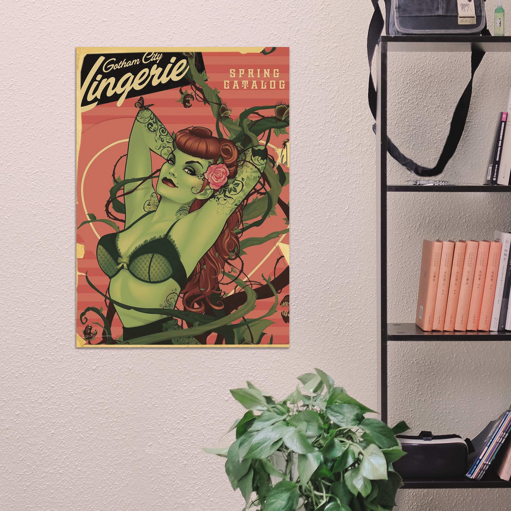 Mightyprint Dc Comics - Bombshell Poison Ivy - Justice League - Durable 17    X 24 Wall Art - Not Made Of Paper - Officially Lic