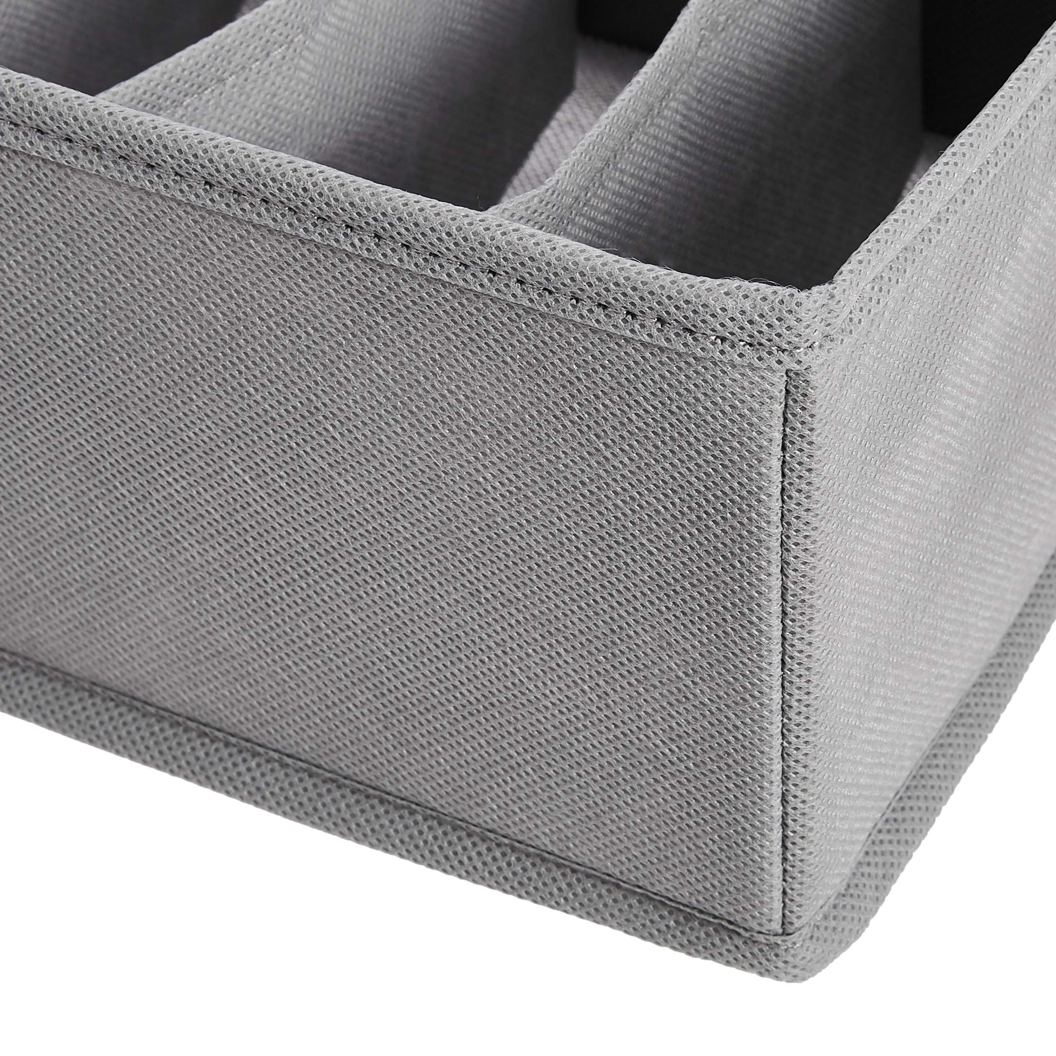 Amazon Basics Underwear Dresser Drawer Organizers, Pack of 2, gray