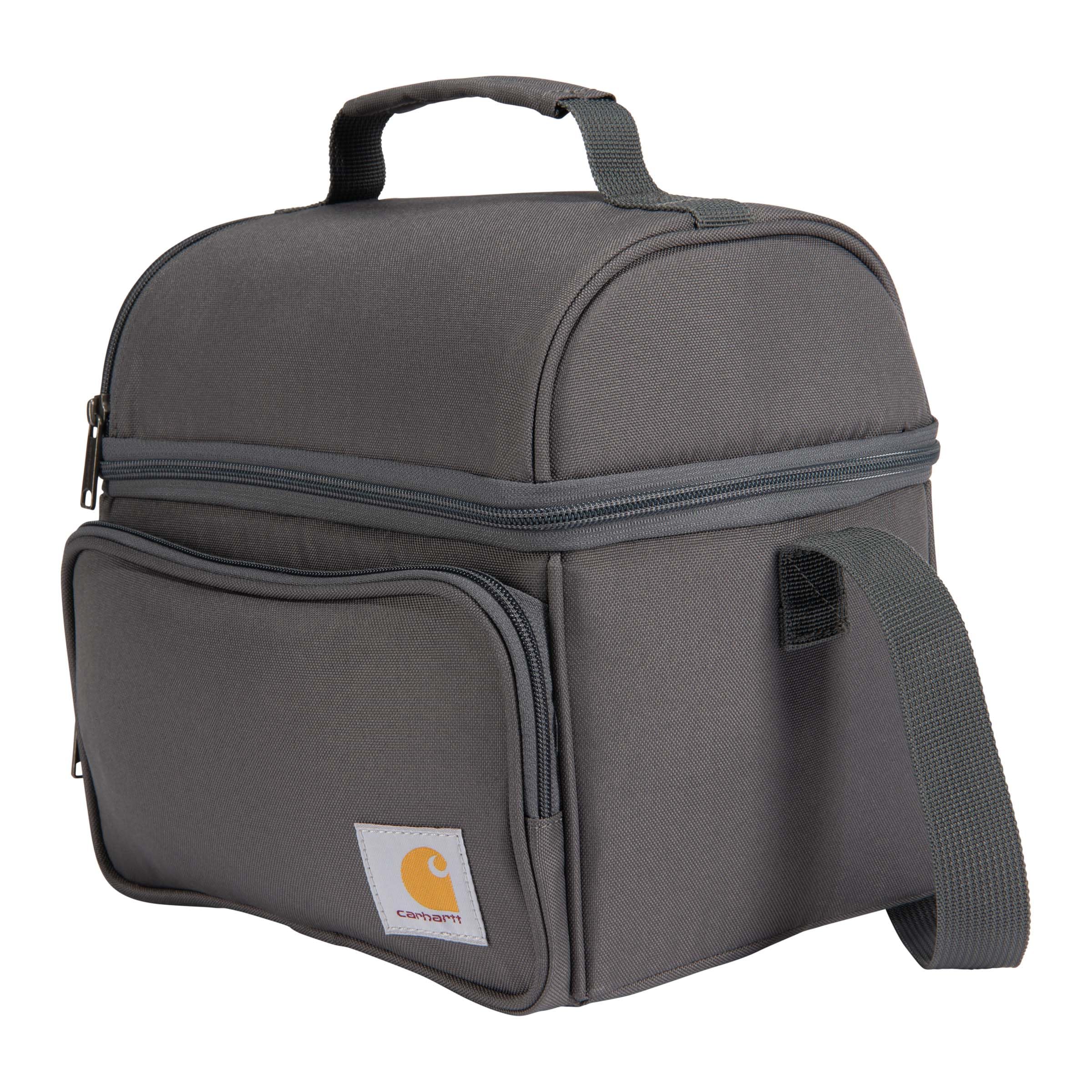 Carhartt Camping Cooler, Worksite Lunchbox, Soft Shell Lunch Bag for Construction Sites, Work and Everyday Use, Gray