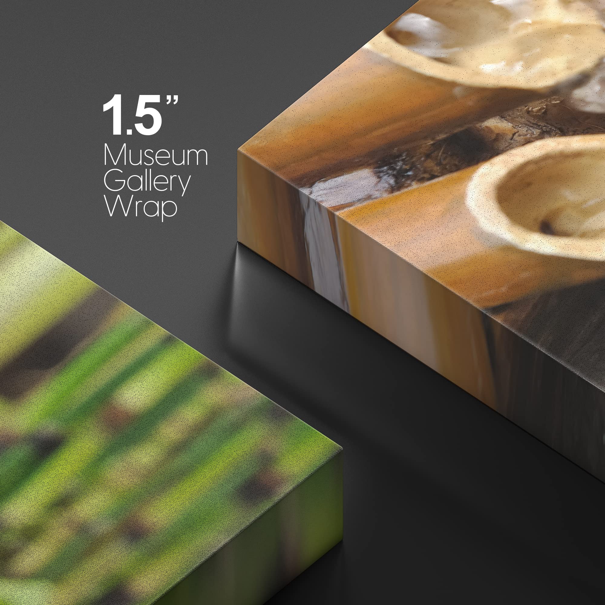 Wall26 Canvas Print Wall Art Bamboo Waterfall In The Zen Forest Floral Nature Photography Realism Bohemian Scenic Relax/Calm Coo