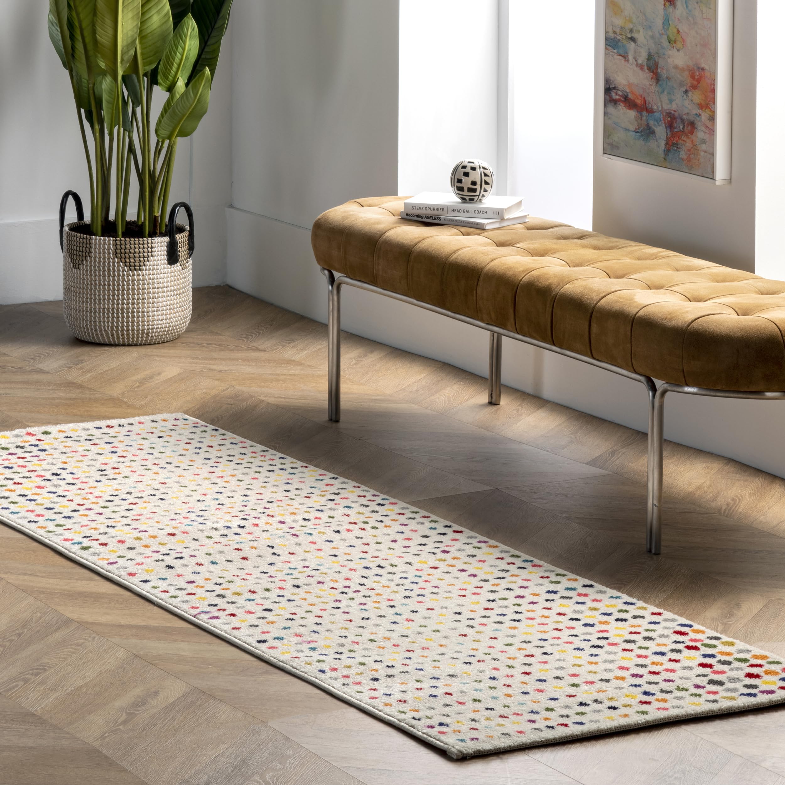 nuLOOM Dorie Polka Dot Runner Rug, 2 5 x 8, Multi