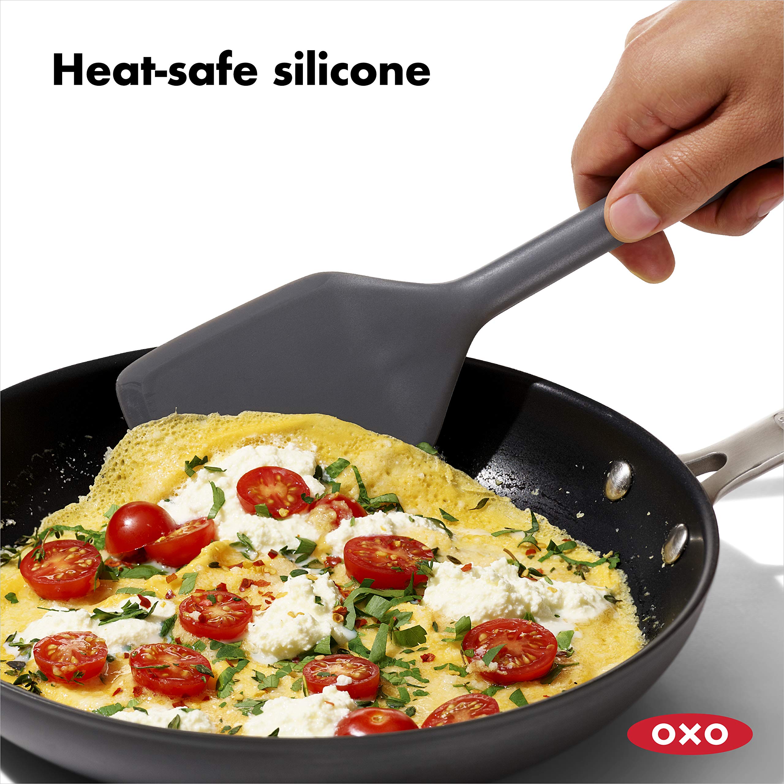 Oxo Good Grips Silicone Everyday Flexible Turner, Peppercorn