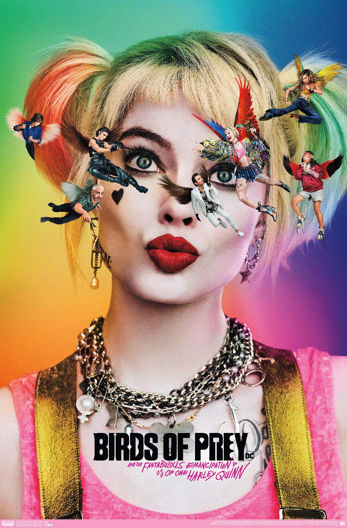 Trends International Dc Comics Movie - Birds Of Prey - Teaser Wall Poster, 14.725'' X 22.375'', Premium Unframed Version