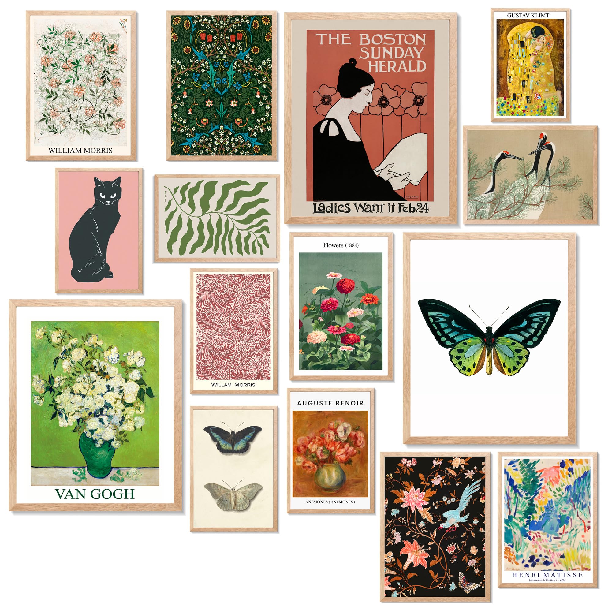 Lanchi95 15 Pcs Eclectic Wall Decor, Modern Eclectic Home Decor, Retro Maximalist Decor Aesthetic, Vintage Eclectic Wall Art Pri