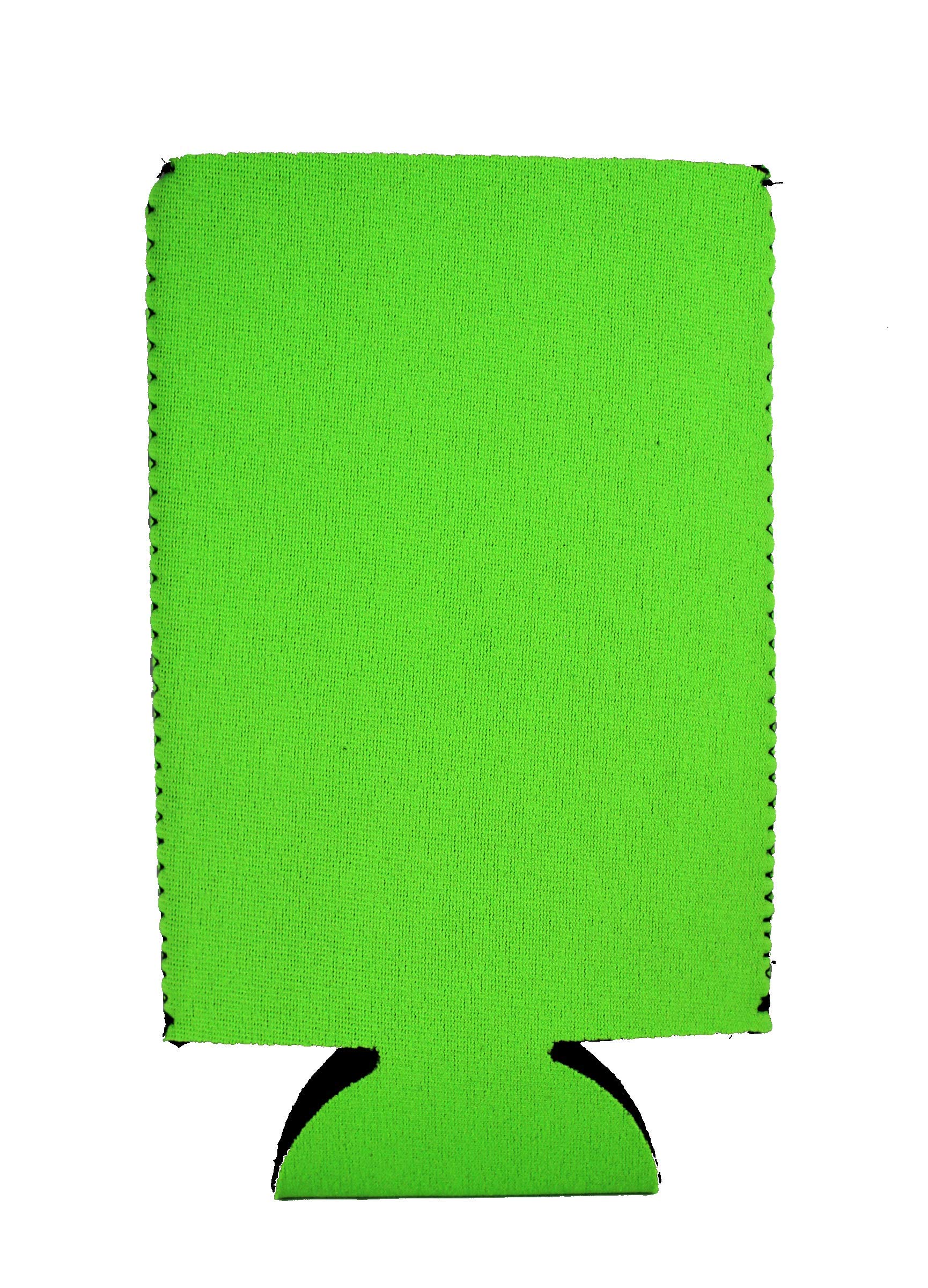 Blank Neoprene 16 Oz. Can Coolie (1, Neon Green)