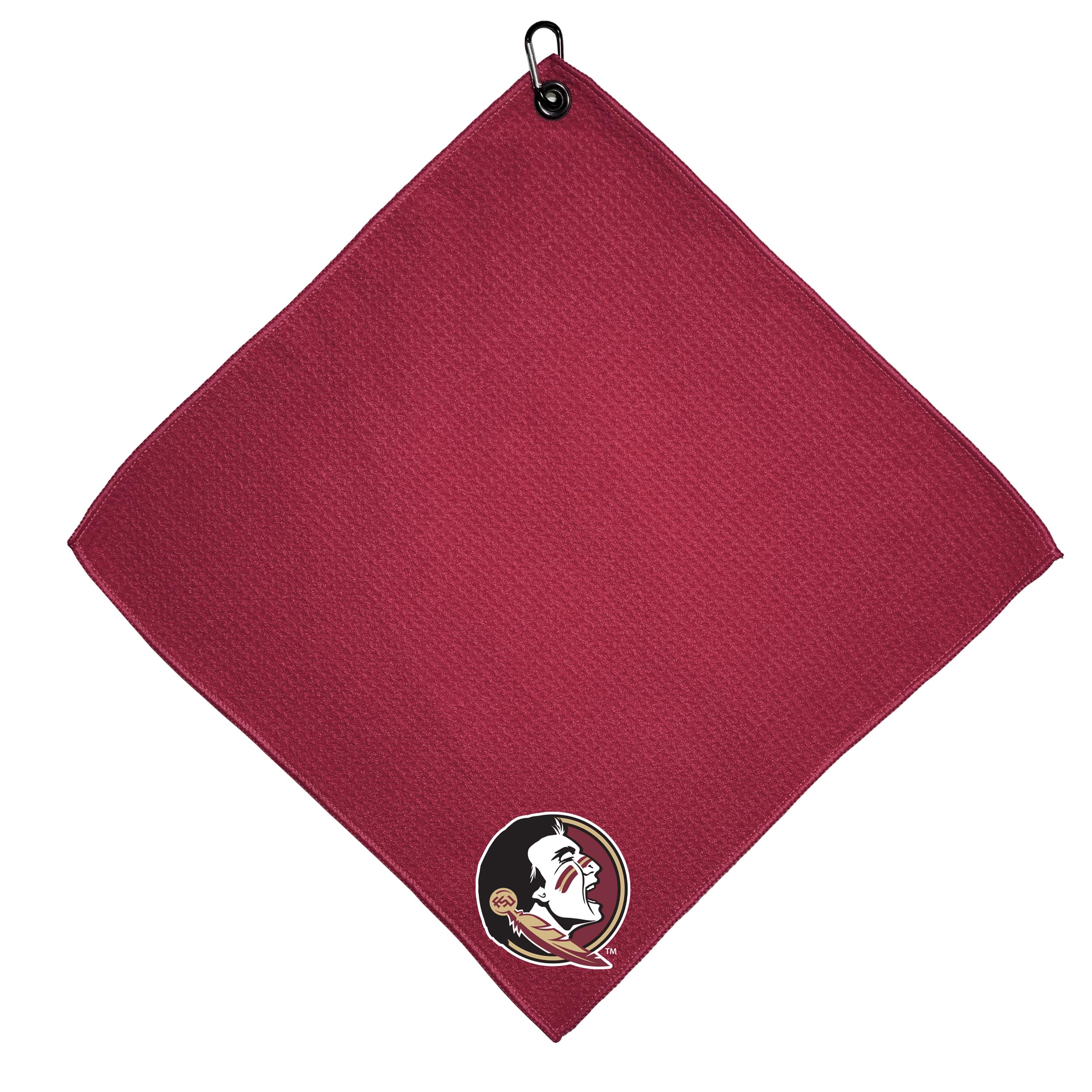 Team Golf NCAA Florida State Seminoles Microfiber Golf Towel, 15x15 (Multicolor)