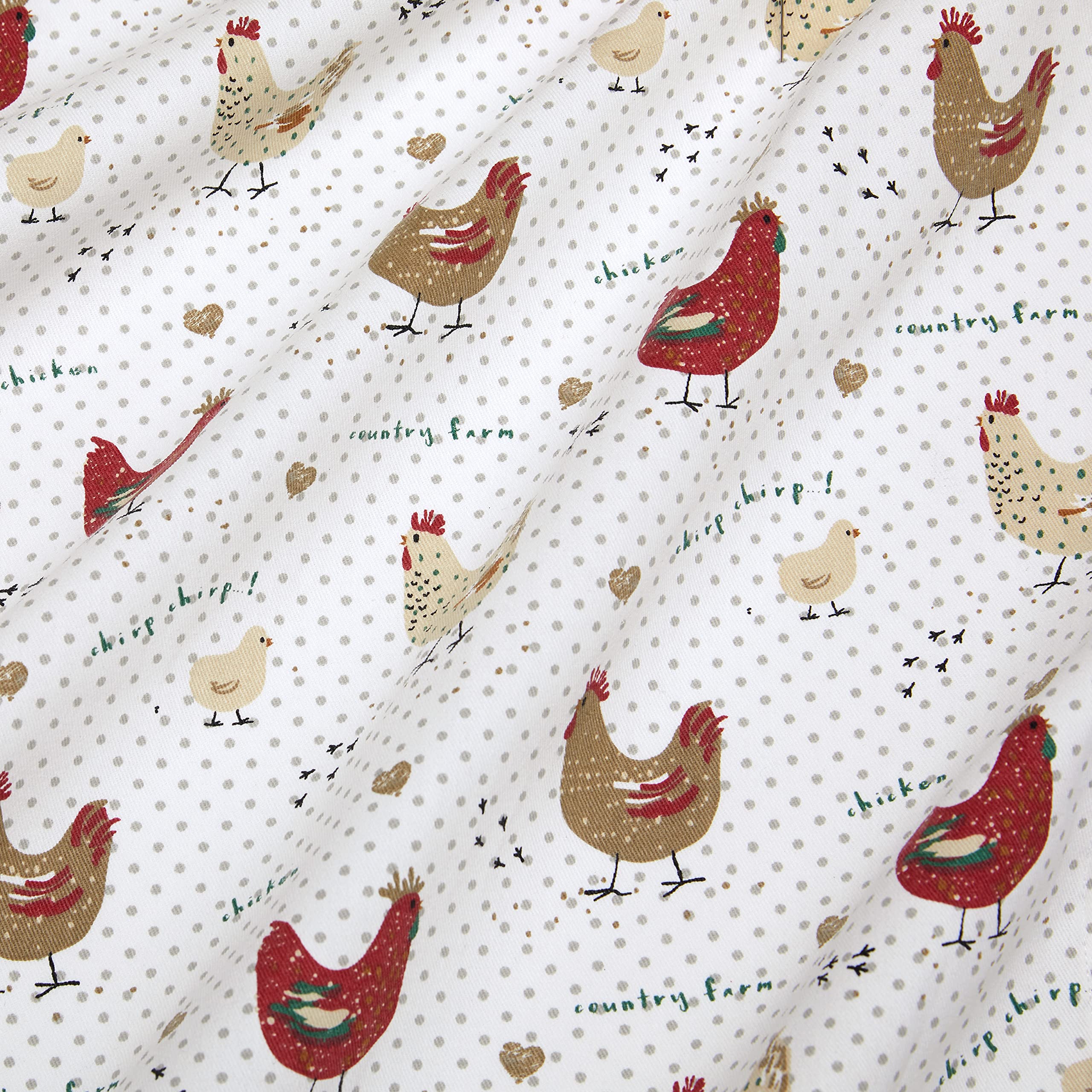 Cackleberry Home Farmhouse Chicken Kitchen Towels 100% Cotton, Set Of 3