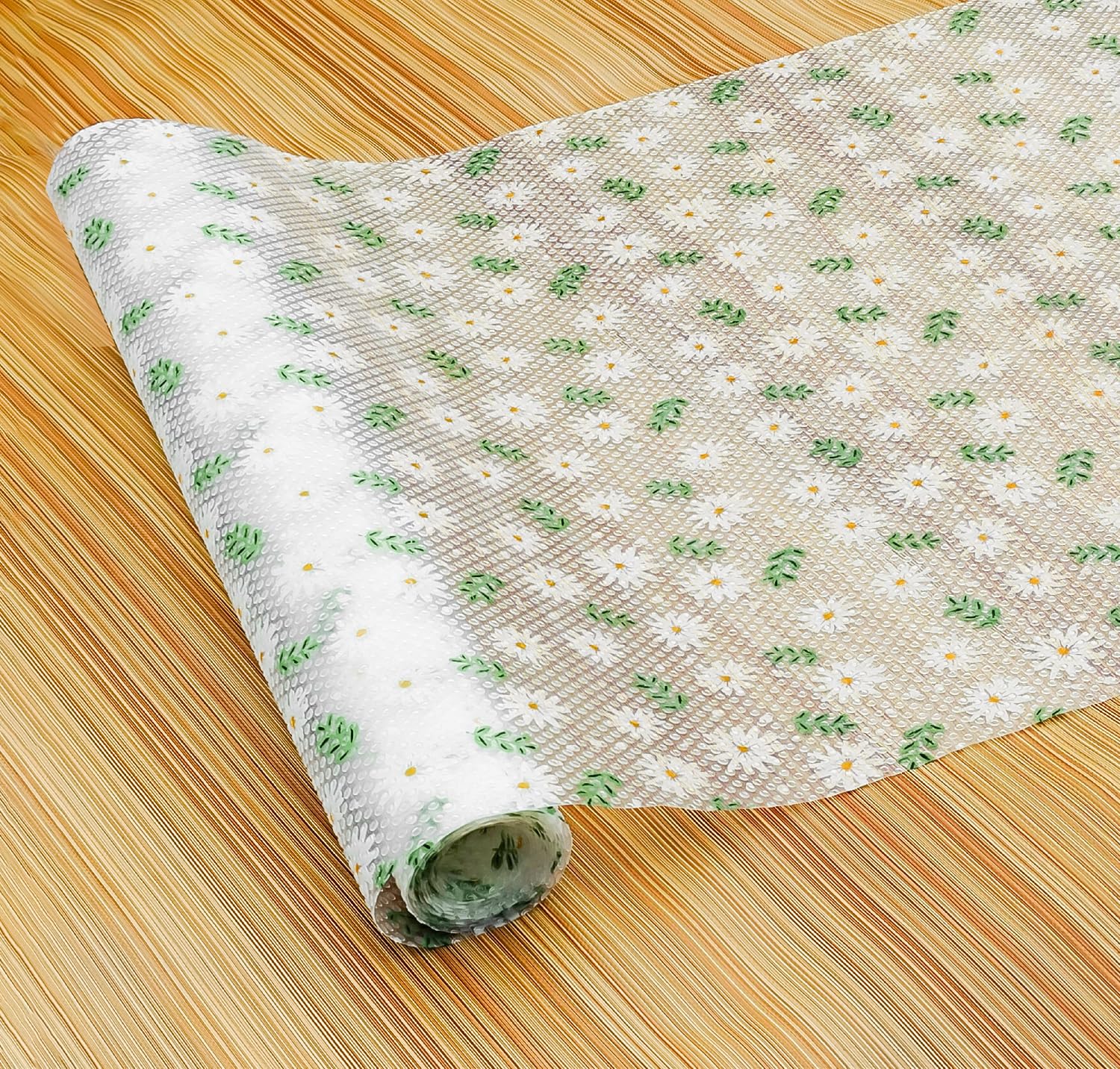 Yellow Weaves Polyvinyl_Chloride_Pvc Pvc Floral Kitchen Mat For Shelf/Shelf Liners Sheet For Kitchen Shelves Cabinet Drawer/Ward