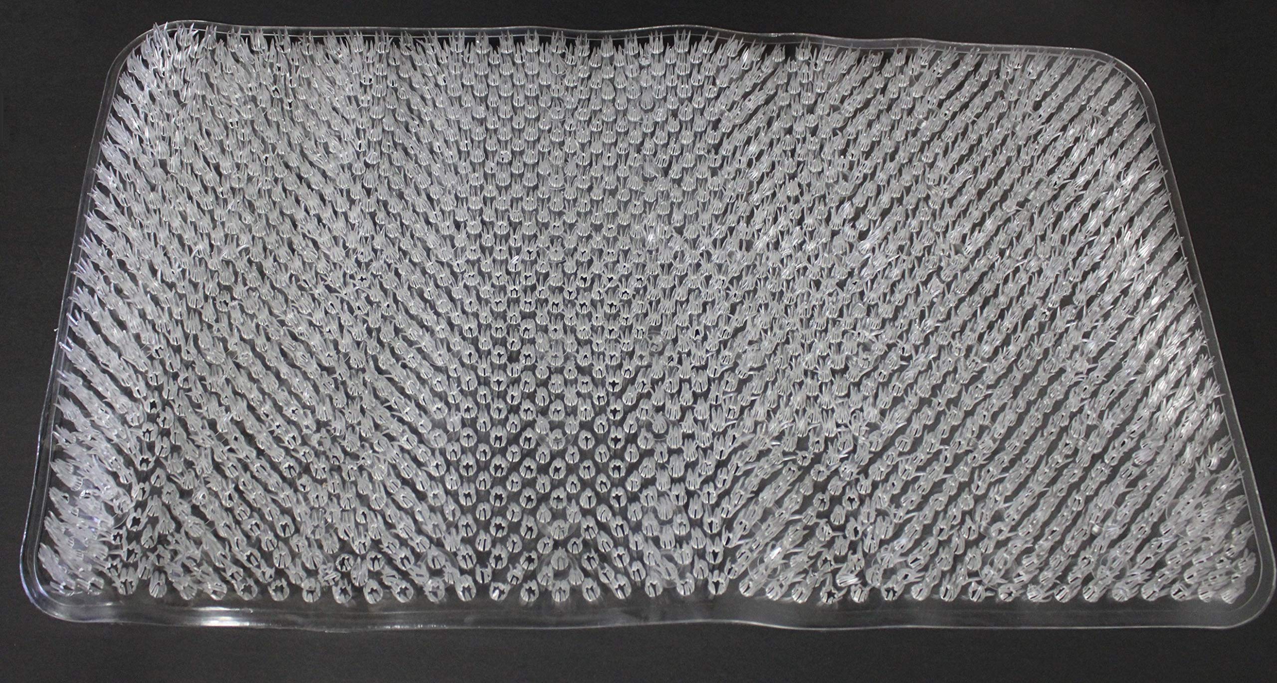 Dependable Industries Inc. Essentials Grass Textured Spa Quality Foot Scrubber Bath Mat Bathroom Tub & Bath Mat Anti-Slip 24.5''