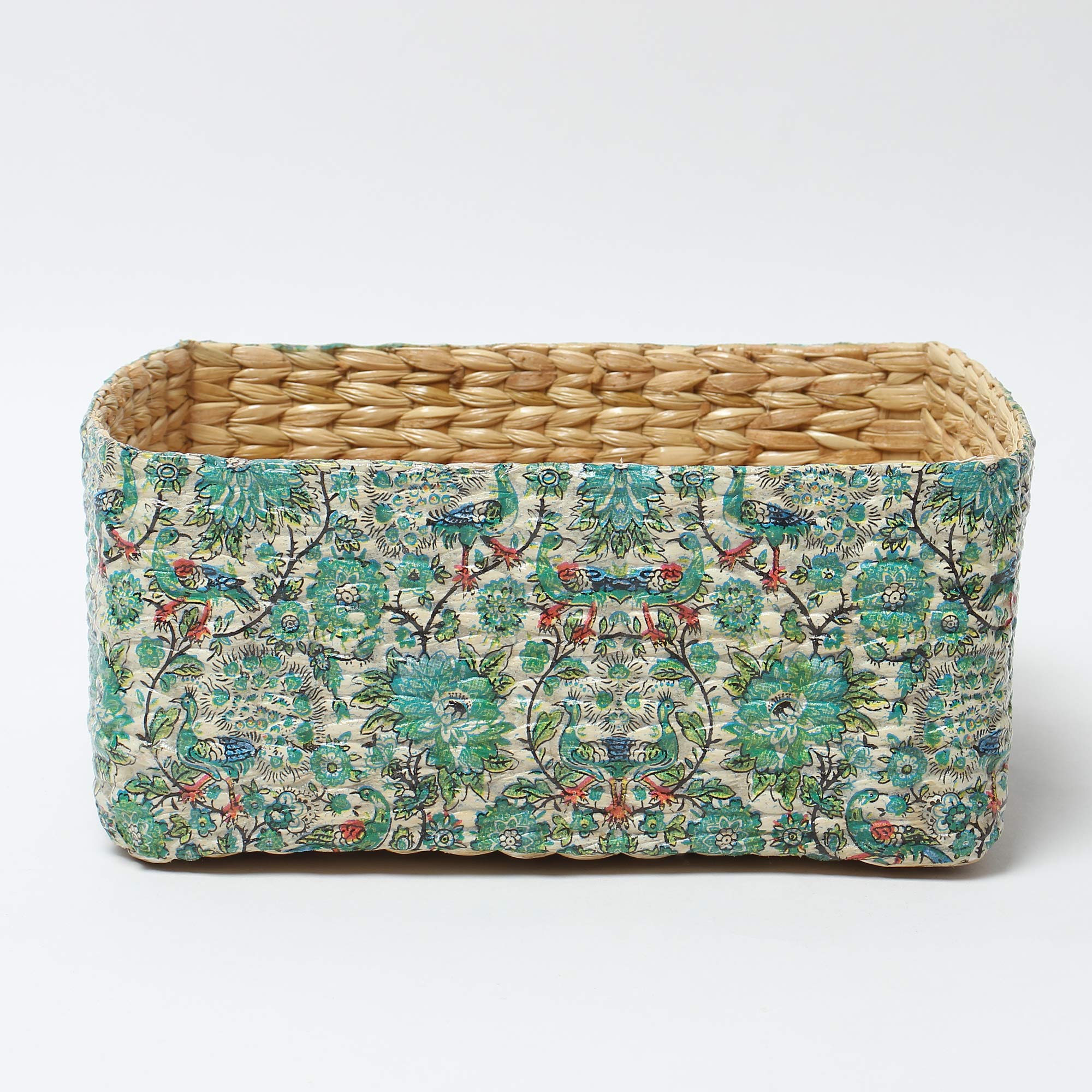 Habere India-All the Cultures Fabricating India Jute Storage Baskets | Cane or Bamboo Basket | Wicker Basket as Gift Hamper Bask