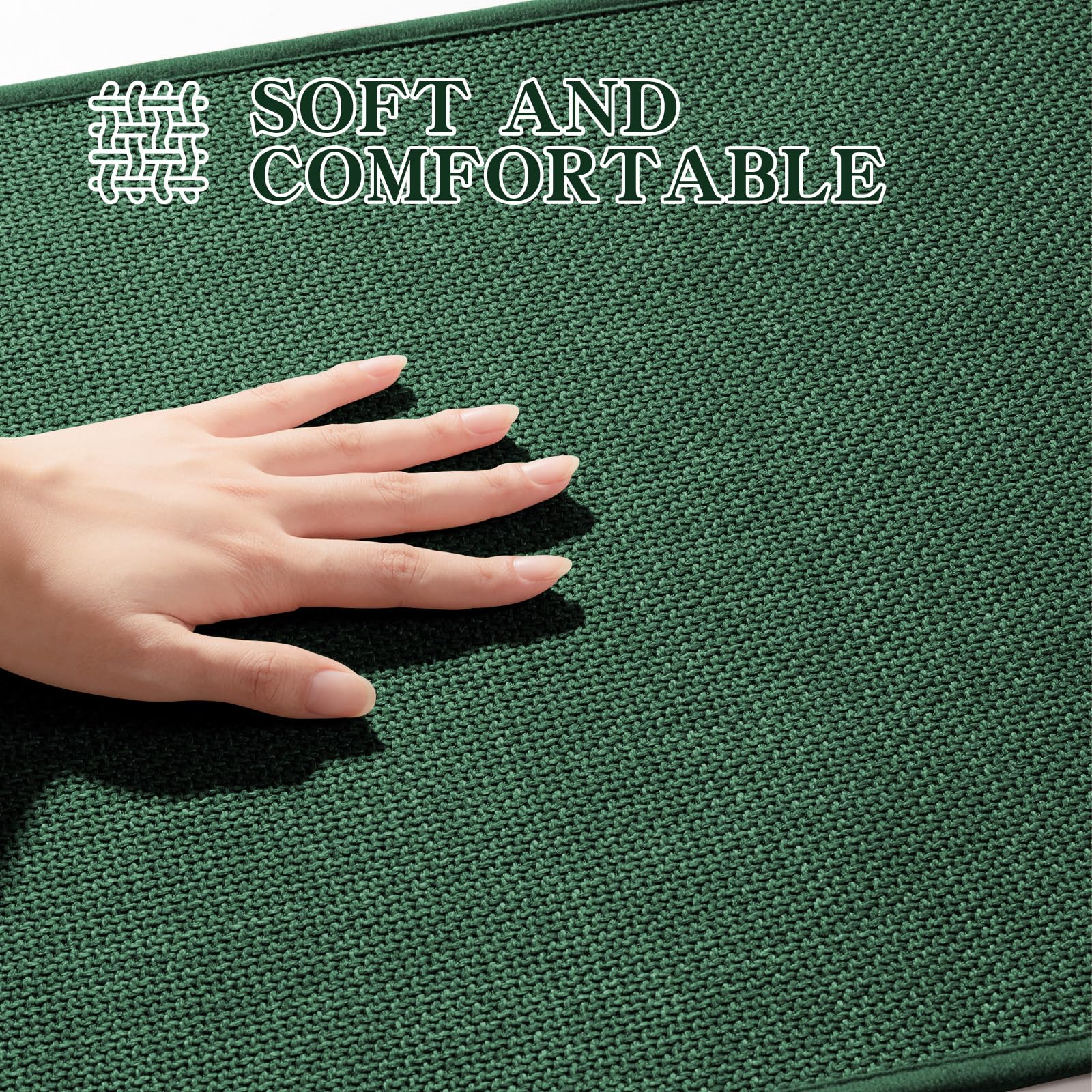 Chakme Bathroom Rugs Mat 59X17, Ultra Thin Non Slip Bath Mat Runner Quick Dry Absorbent Bath Mat For Bathroom Floor, (Green, 59'